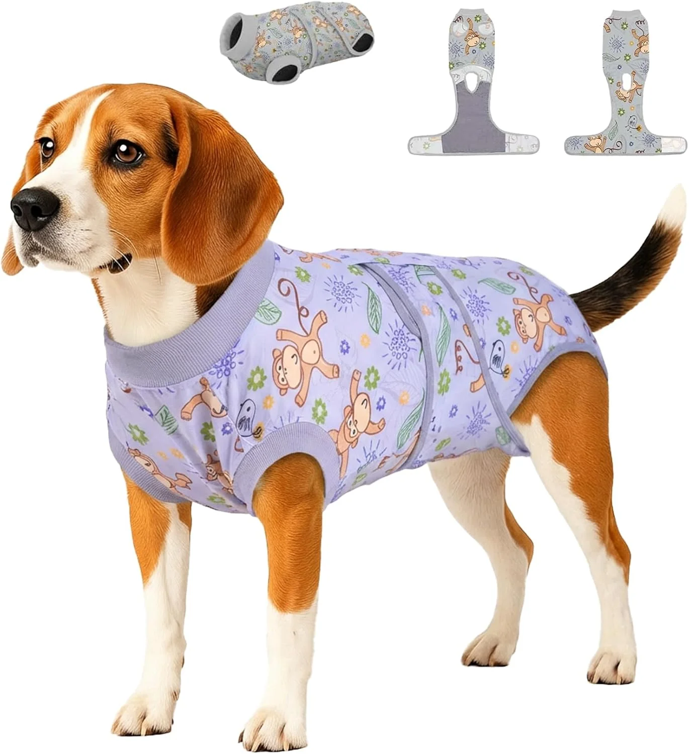 لباس جراحی سگ PetWarm، لباس نقاهت جراحی سگ، لباس نقاهت عقیم سازی سگ، پیراهن نقاهت برای زخم شکمی، جایگزین مخروطی، راحت و نرم بعد از جراحی، طرح میمون، خاکستری، L لباس جراحی سگ PetWarm، لباس نقاهت جراحی سگ، لباس نقاهت عقیم سازی سگ، پیراهن نقاهت برای زخم شکمی، جایگزین مخروطی، راحت و نرم بعد از جراحی، طرح میمون، خاکستری، L