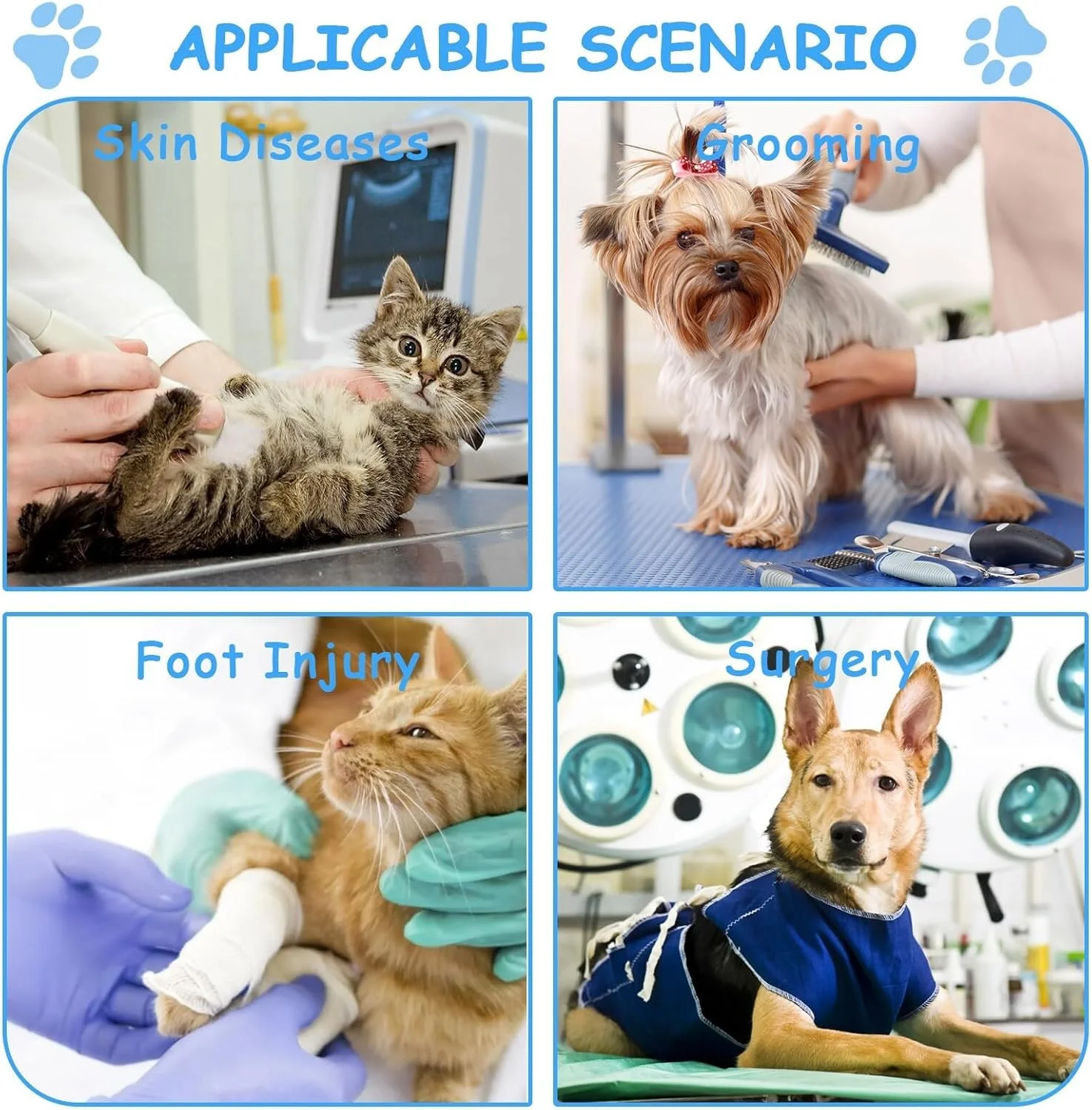 طوق محافظ نرم برای گربه و سگ های مینیاتوری، جایگزینی برای بعد از جراحی، طوق و مخروطی ریکاوری راحت و قابل تنظیم برای جلوگیری از لیسیدن، جایگزین طوق الیزابتی حیوانات خانگی - آبی سبز (XS) طوق محافظ نرم برای گربه و سگ های مینیاتوری، جایگزینی برای بعد از جراحی، طوق و مخروطی ریکاوری راحت و قابل تنظیم برای جلوگیری از لیسیدن، جایگزین طوق الیزابتی حیوانات خانگی - آبی سبز (XS)