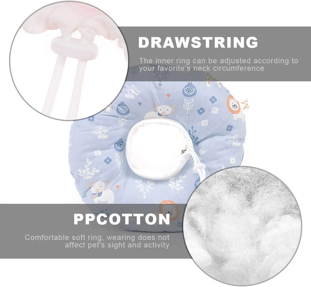 طوق گردنی محافظ حیوانات خانگی، طوق محافظ حیوانات خانگی، طوق نرم و قابل تنظیم برای دوران نقاهت حیوانات خانگی با اندازه 16-29 سانتی متر، حرکت آزادانه، ضد لیسیدن و گاز گرفتن، مناسب برای حیوانات خانگی مانند گربه و سگ بعد از جراحی (بنفش)