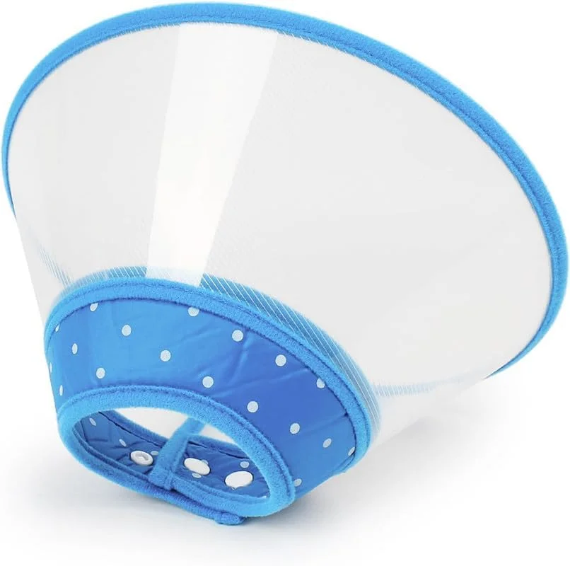 طوق محافظ حیوانات خانگی برای سگ، گربه، خرگوش - طوق التیام زخم قابل تنظیم با لبه نرم و تنفسی - سایز خیلی بزرگ - آبی طوق محافظ حیوانات خانگی برای سگ، گربه، خرگوش - طوق التیام زخم قابل تنظیم با لبه نرم و تنفسی - سایز خیلی بزرگ - آبی