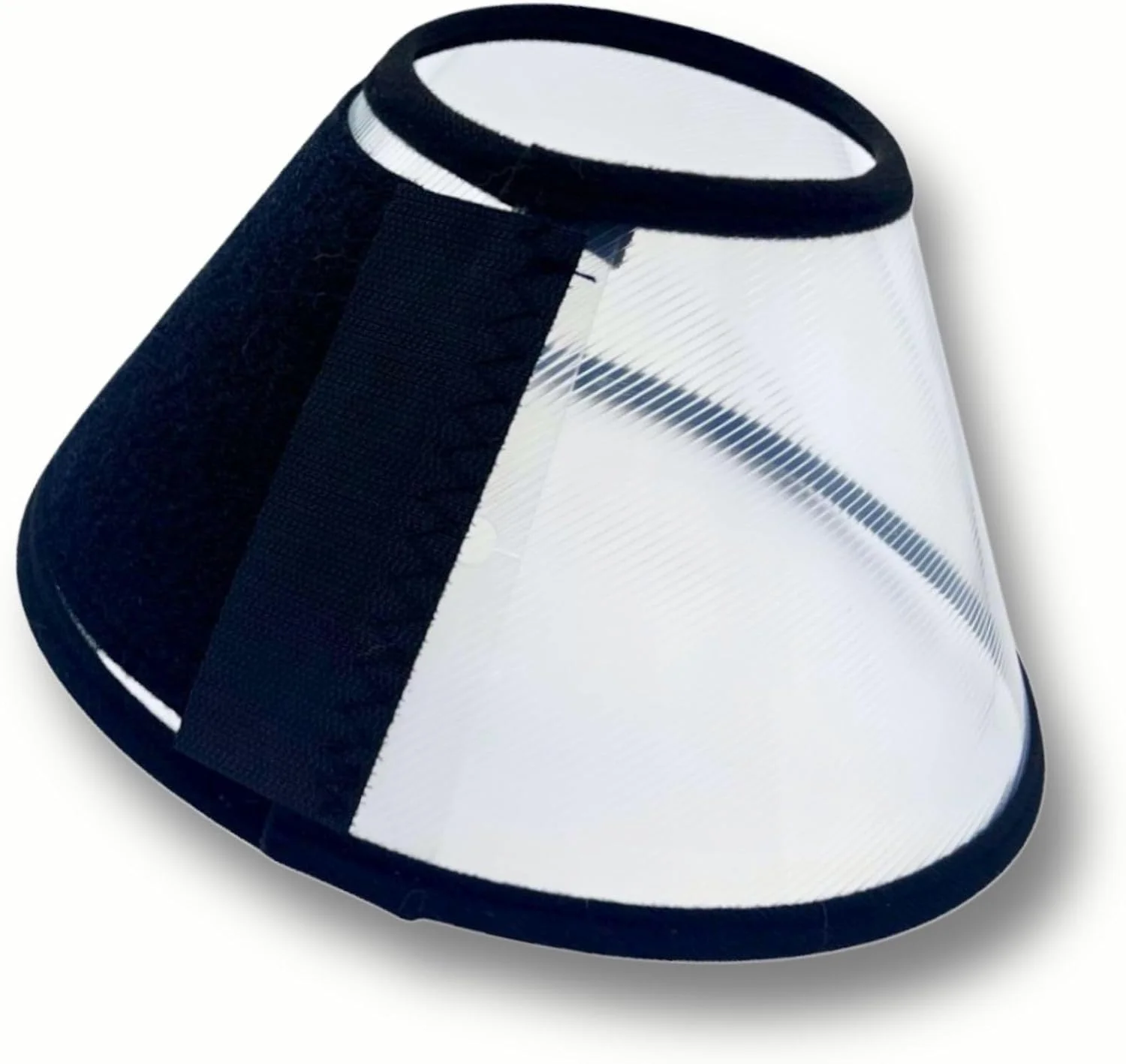 طوق گردنی محافظ حیوانات خانگی، طوق پلاستیکی شفاف، مخروط گردنی قابل تنظیم برای سگ ها و گربه ها (شفاف، کوچک)