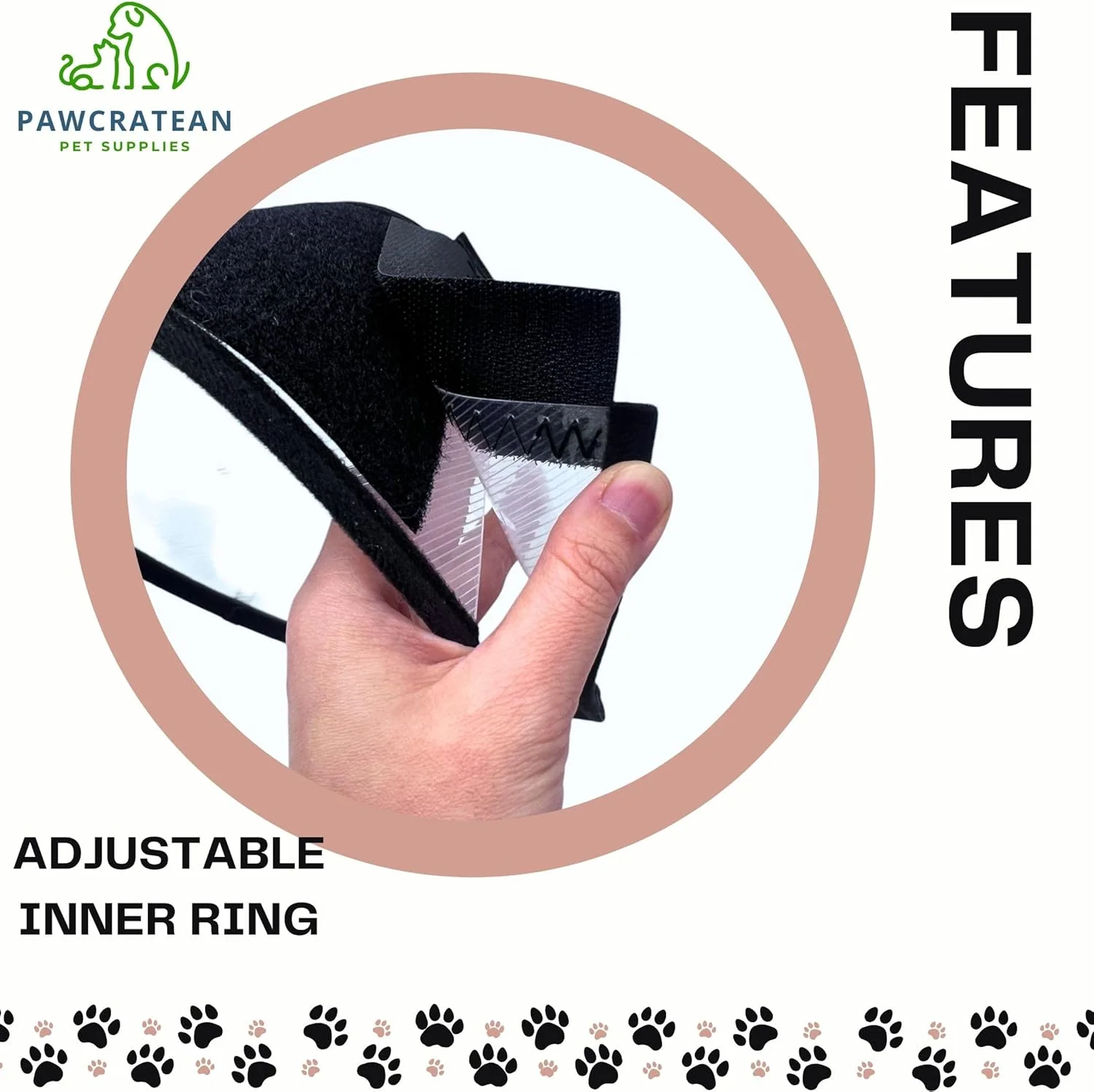 طوق گردنی محافظ حیوانات خانگی، طوق پلاستیکی شفاف، مخروط گردنی قابل تنظیم برای سگ ها و گربه ها (شفاف، کوچک)