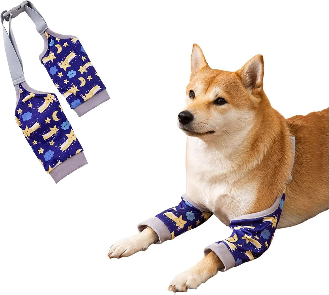 آستین محافظ مفصل پای جلویی سگ، آستین آرنج با پد توری برای سگ های بزرگ و متوسط - سایز XL (آبی) آستین محافظ مفصل پای جلویی سگ، آستین آرنج با پد توری برای سگ های بزرگ و متوسط - سایز XL (آبی)