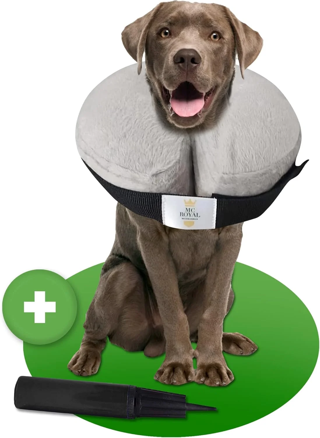 گردنبند محافظ سگ و گربه MC-Royal® Premium - یقه بادی ممتاز برای سگ ها و گربه ها [محافظت قابل اعتماد] - قلاده سگ - قلاده محافظ نشتی - قلاده گربه - قلاده محافظ سگ