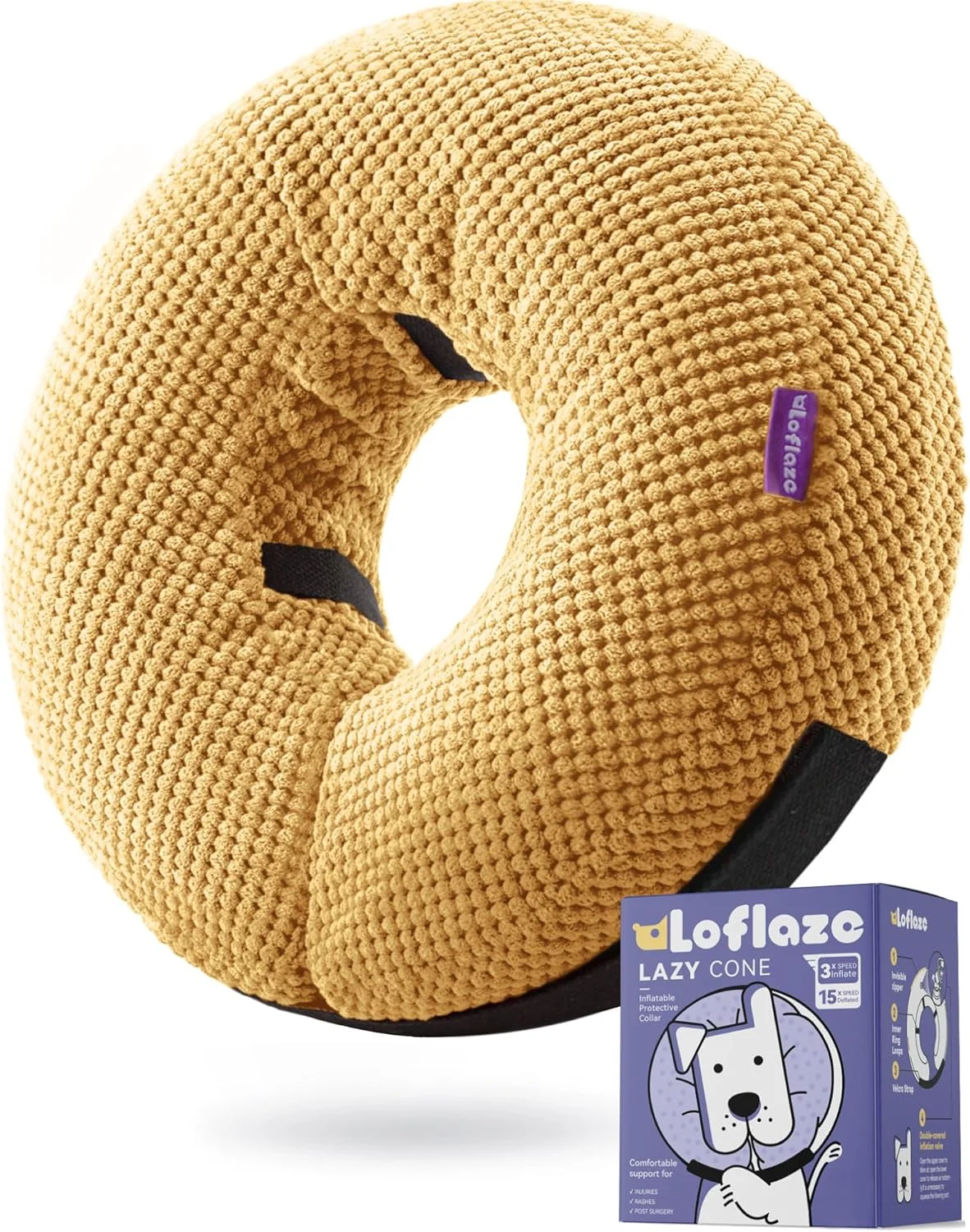 طوق بادی سگ - جایگزین طوق گردنی سگ بعد از جراحی - طوق نرم برای سگ های بزرگ، متوسط و کوچک و گربه ها - طوق ریکاوری جایگزین (زرد، XL)
