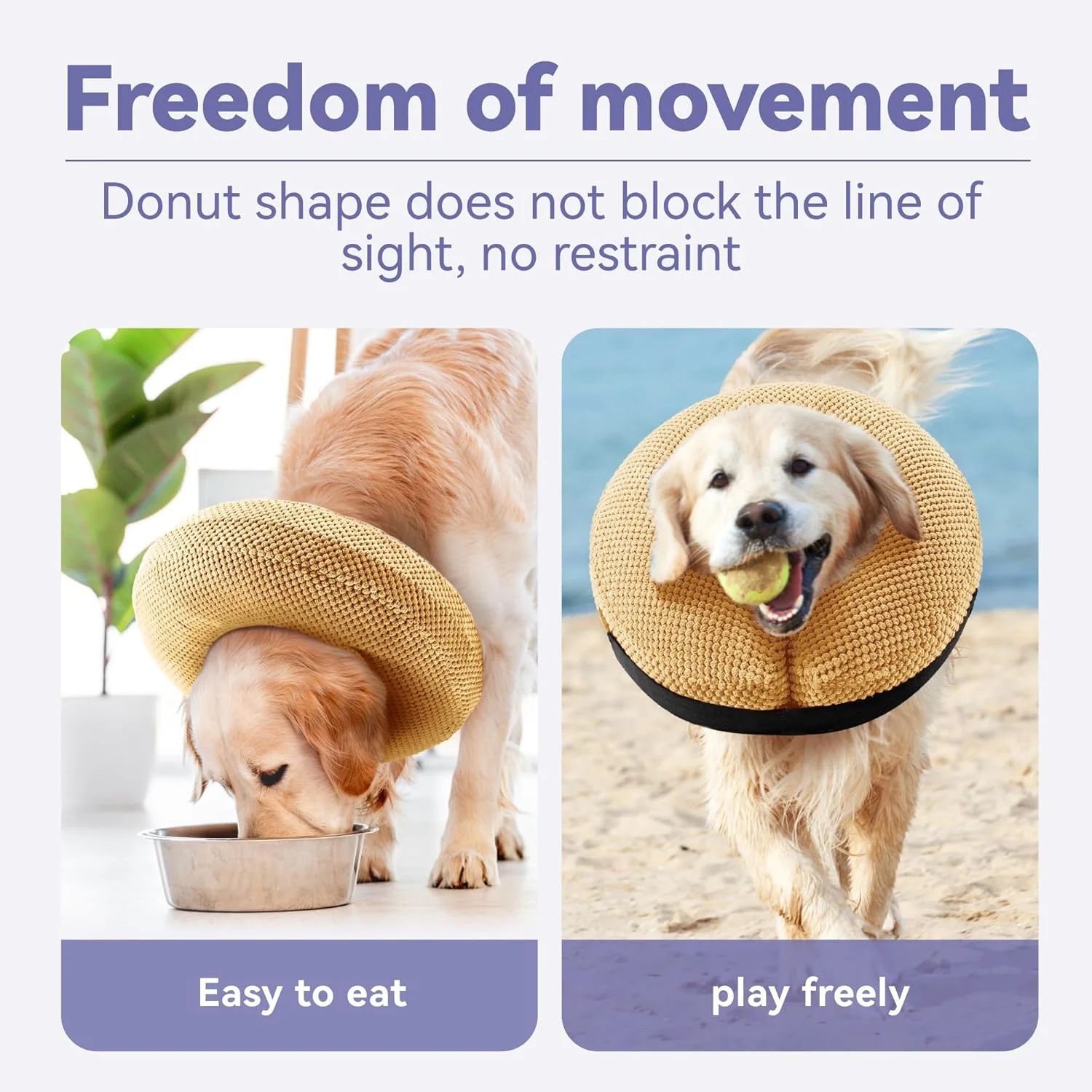 طوق بادی سگ - جایگزین طوق گردنی سگ بعد از جراحی - طوق نرم برای سگ های بزرگ، متوسط و کوچک و گربه ها - طوق ریکاوری جایگزین (زرد، XL)