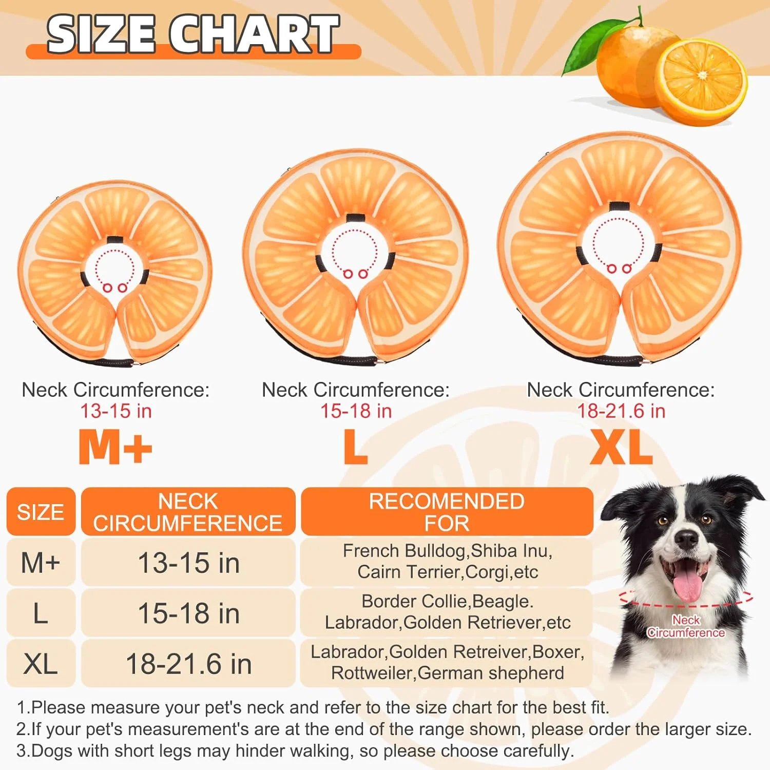 طوق گردنی بادی سگ KOOLTAIL، طوق نرم و راحت برای سگ های کوچک، متوسط و بزرگ، طوق گردنی قابل تنظیم برای سگ ها و گربه ها بعد از جراحی، طوق بهبودی با قابلیت ضد لیسیدن پیشرفته، نارنجی L
