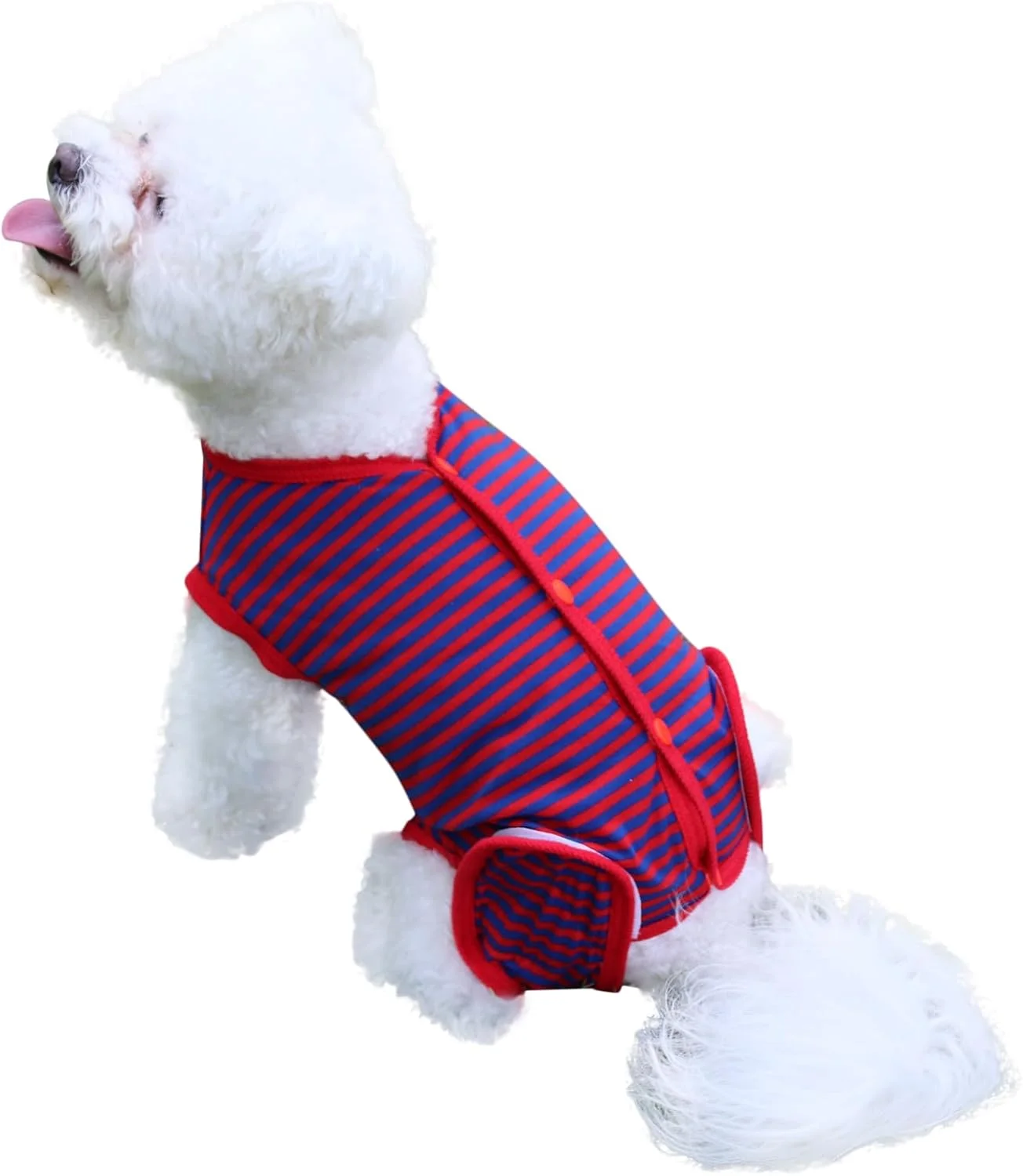 لباس نقاهت جراحی سگ، جایگزین قلاده الیزابت و مخروطی، لباس جراحی توله سگ، پیراهن نقاهت گربه، بانداژ زخم سگ برای جلوگیری از لیسیدن، 2 عدد