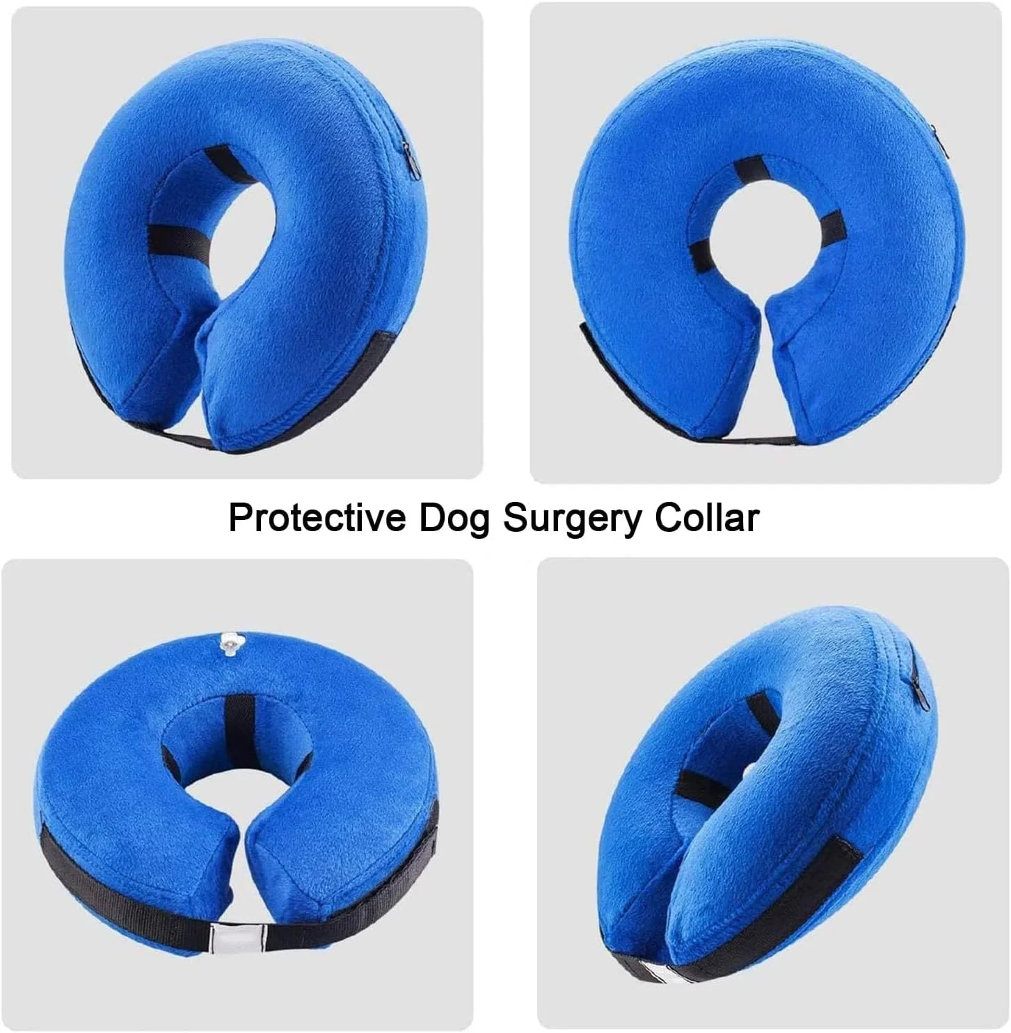 طوق محافظ بادی سگ و گربه بعد از عمل جراحی، طوق نرم و قابل تنظیم برای جلوگیری از لیسیدن، گاز گرفتن و خراشیدن زخم