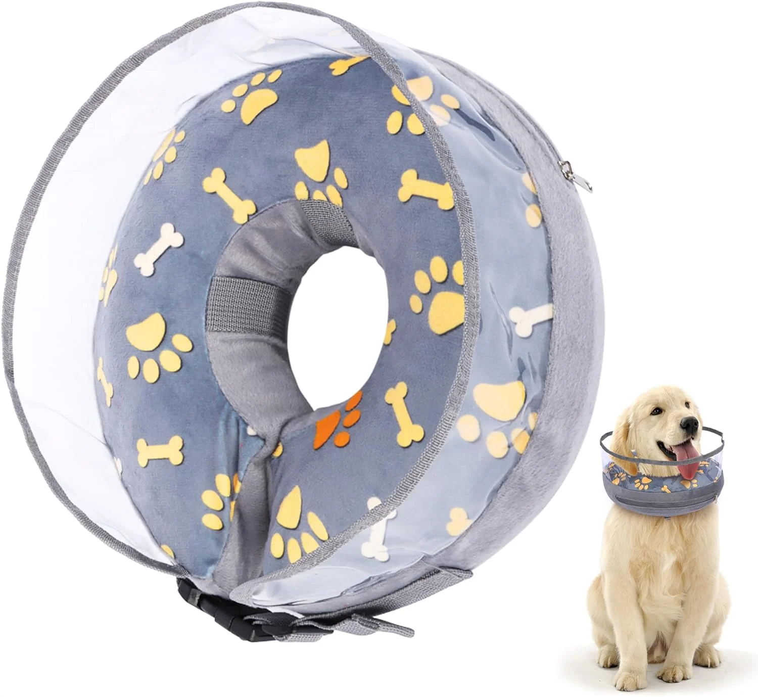 طوق بادی سگ Kaket برای دوران نقاهت بعد از جراحی - طوق گردنی راحت برای سگ ها و گربه ها (L)