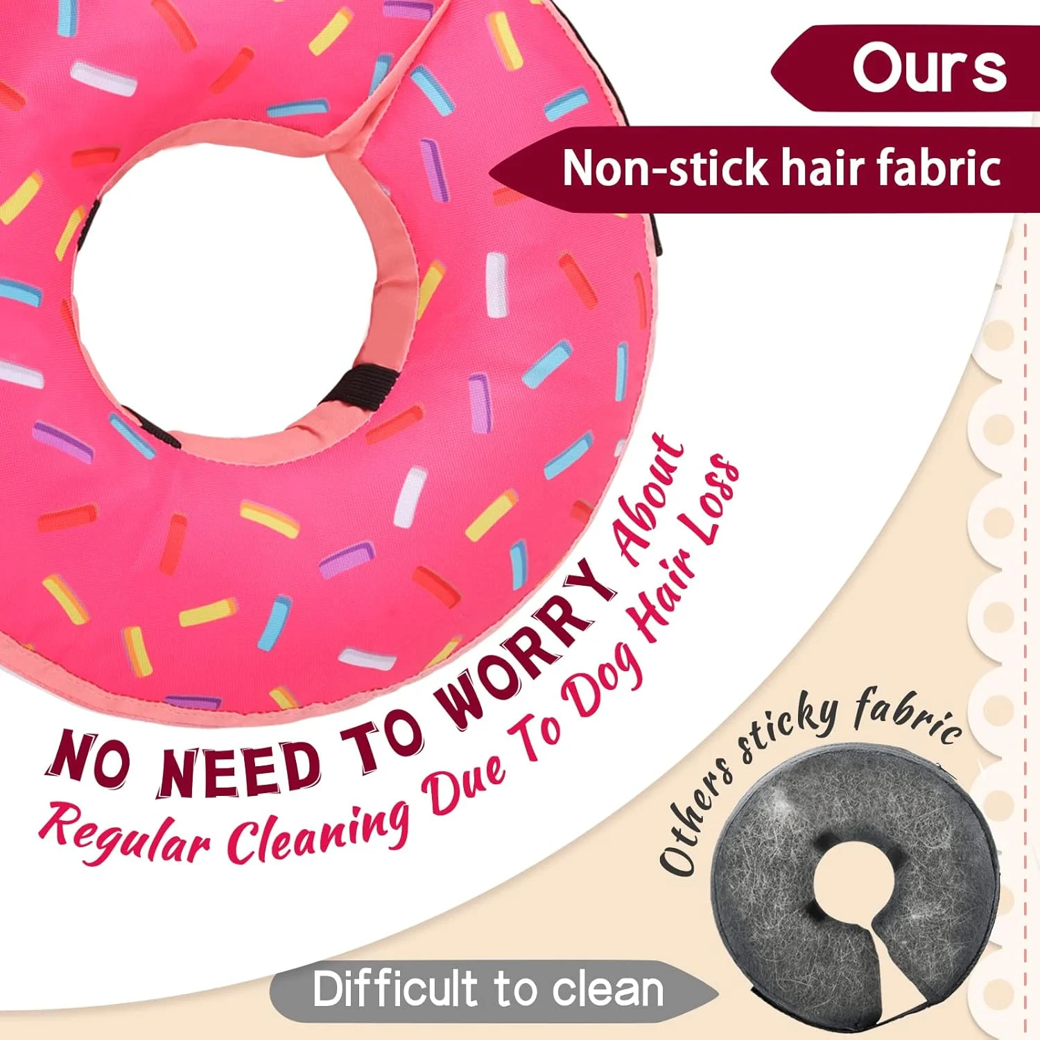 طوق بادی نرم برای سگ ها و گربه های کوچک، متوسط و بزرگ، جایگزینی برای بعد از جراحی، طوق گردنی بادی حیوانات خانگی برای جلوگیری از گاز گرفتن و خراشیدن، طوق بالشتی ریکاوری راحت و قابل تنظیم