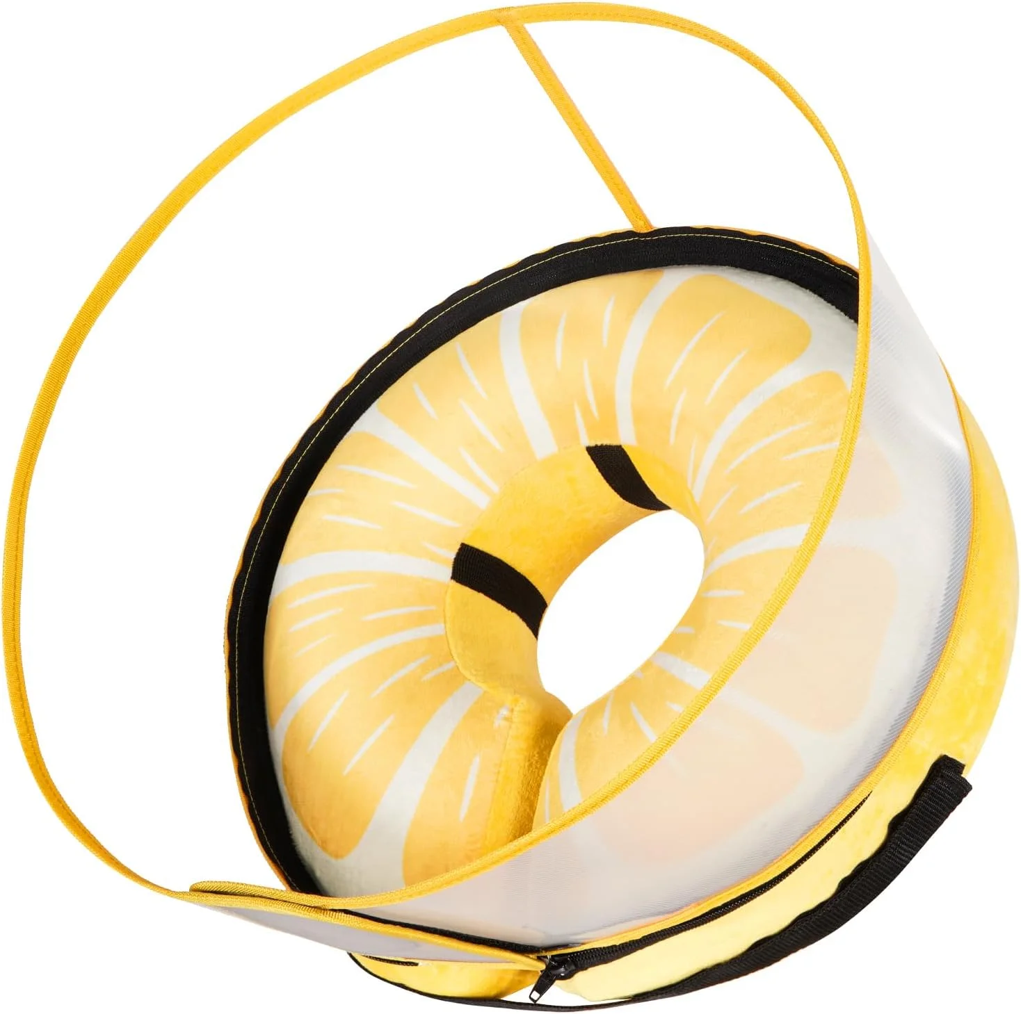 طوق بادی سگ برای سگ های بزرگ، متوسط و کوچک، طوق گردنی نرم و قابل تنظیم برای سگ ها و گربه ها، جایگزین طوق سگ بعد از جراحی (همبرگر، متوسط)