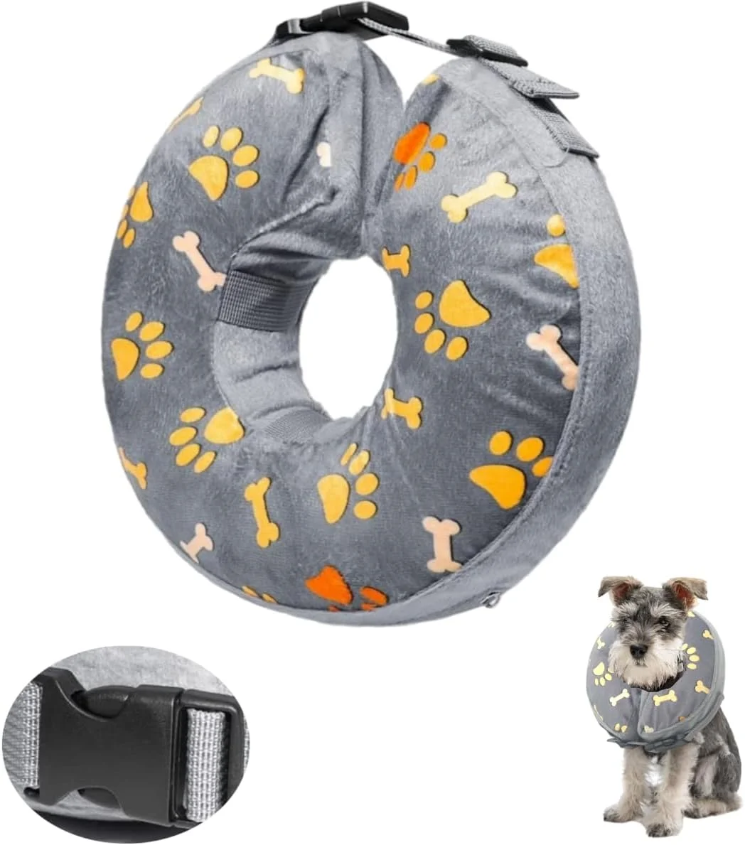 طوق بادی سگ، طوق مخروطی نرم محافظتی برای سگ ها و گربه ها، جلوگیری از لیسیدن و گاز گرفتن، بهبود زخم (L)