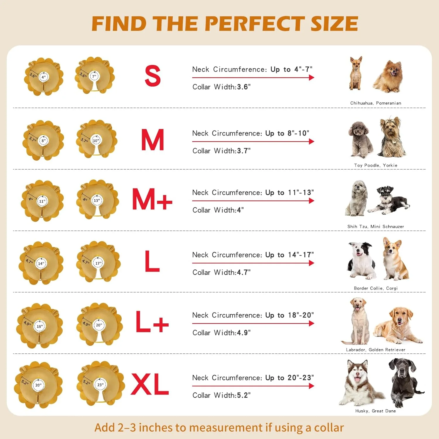 طوق گردنی بادی سگ IEUUMLER، طوق محافظتی دوناتی، طوق نرم و قابل تنظیم برای سگ و گربه بعد از عمل جراحی، جلوگیری از گاز گرفتن و خراشیدن EU004، سایز XL