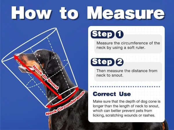 مخروطی سگ IECOii، مخروطی نرم برای سگ ها بعد از عمل، جایگزین های مخروطی سگ برای بهبودی سریع، مخروطی سگ قابل تنظیم برای سگ های بزرگ، مخروطی حیوانات خانگی نرم بزرگ، یقه بهبودی سگ، آبی-L
