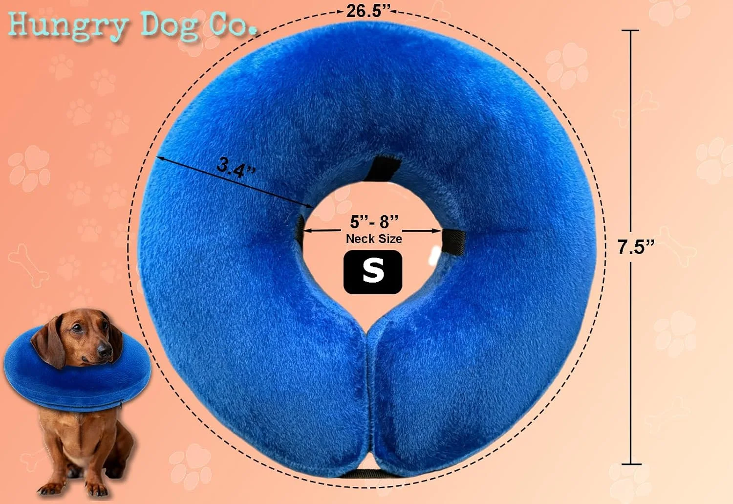 طوق بادی ممتاز و توپ بادوام - کمک به بهبود حیوانات خانگی - راحت و ایمن برای حیوان خانگی شما - طوق نرم - آبی، کوچک (گردن 7 تا 11 اینچ) طوق بادی ممتاز و توپ بادوام - کمک به بهبود حیوانات خانگی - راحت و ایمن برای حیوان خانگی شما - طوق نرم - آبی، کوچک (گردن 7 تا 11 اینچ)