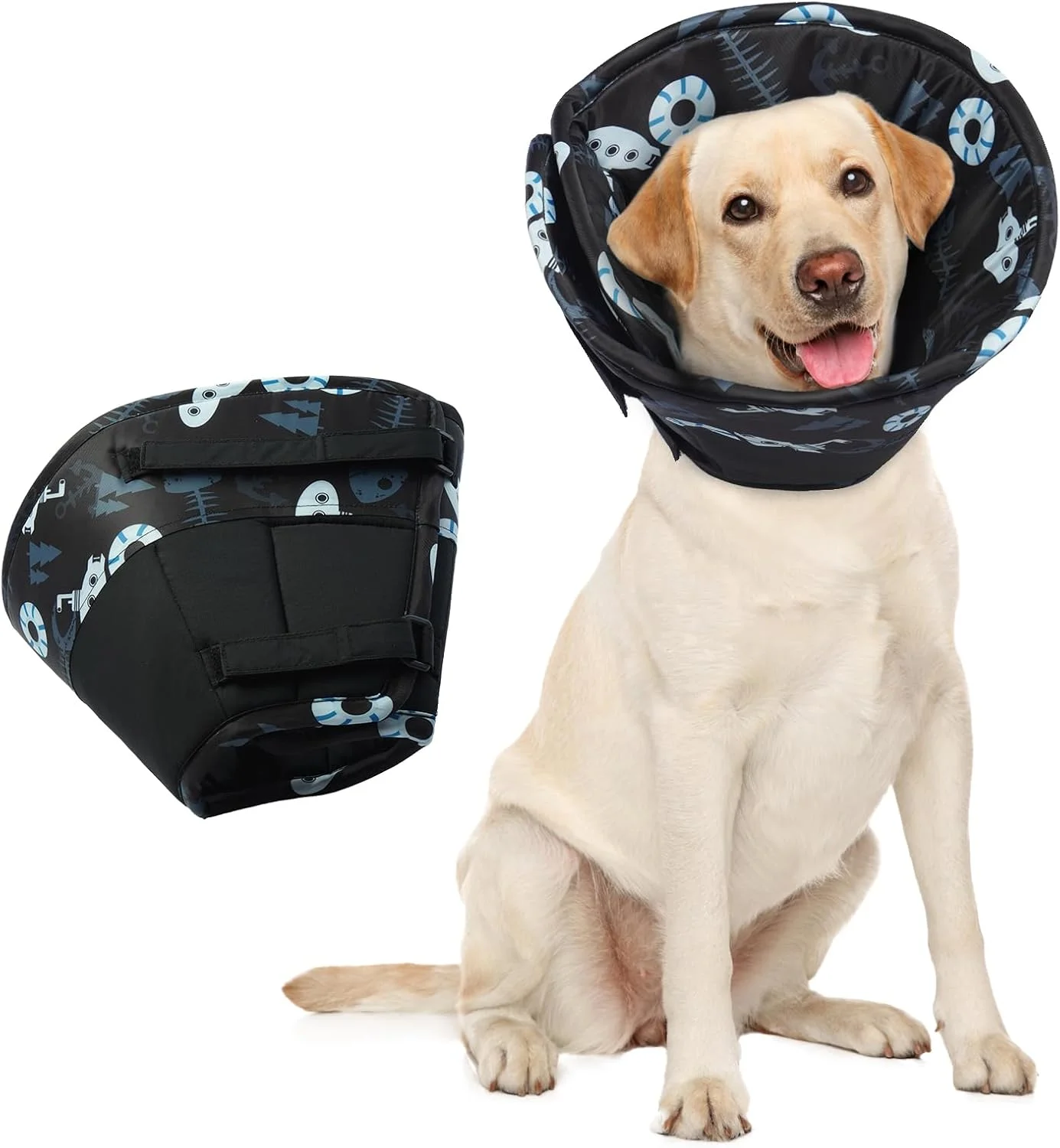 طوق گردنی سگ، طوق های نرم سگ بعد از جراحی برای جلوگیری از لیسیدن پنجه، طوق های ریکاوری راحت برای سگ ها، ضد آب و التیام زخم (مشکی XL) طوق گردنی سگ، طوق های نرم سگ بعد از جراحی برای جلوگیری از لیسیدن پنجه، طوق های ریکاوری راحت برای سگ ها، ضد آب و التیام زخم (مشکی XL)