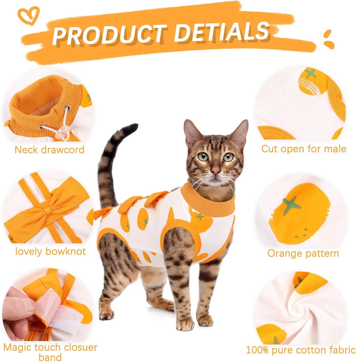 لباس نقاهت جراحی گربه، مناسب برای زخم های شکمی و بیماری های پوستی، پیراهن جراحی نخی و تنفسی جایگزین قلاده الیزابت برای گربه ها و سگ ها، لباس بعد از جراحی ضد لیسیدن زخم