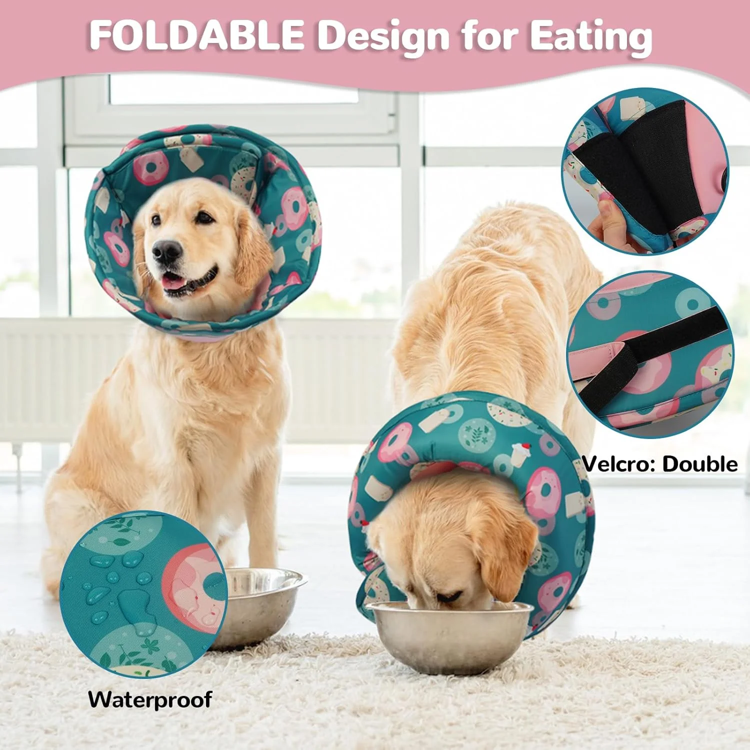 قلاده سگ - قلاده نرم و قابل تنظیم سگ برای محافظت در برابر لیسیدن، ضد آب، جلوگیری از آسیب دیدگی یا زخم، لیسیدن یا خراش (صورتی XL) قلاده سگ - قلاده نرم و قابل تنظیم سگ برای محافظت در برابر لیسیدن، ضد آب، جلوگیری از آسیب دیدگی یا زخم، لیسیدن یا خراش (صورتی XL)