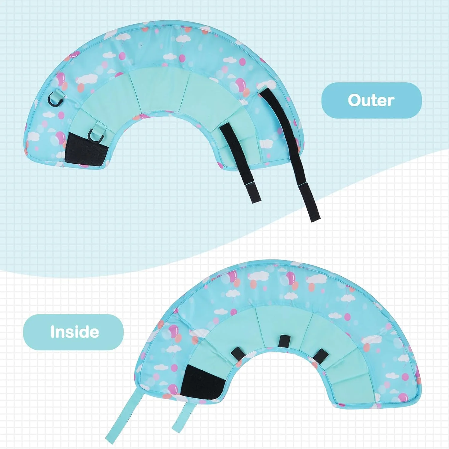 قلاده سگ - قلاده سگ نرم و قابل تنظیم برای محافظت از لیس زدن، ضد آب، محافظت از آسیب ها، زخم ها، لیس زدن یا خراش (آبی M)