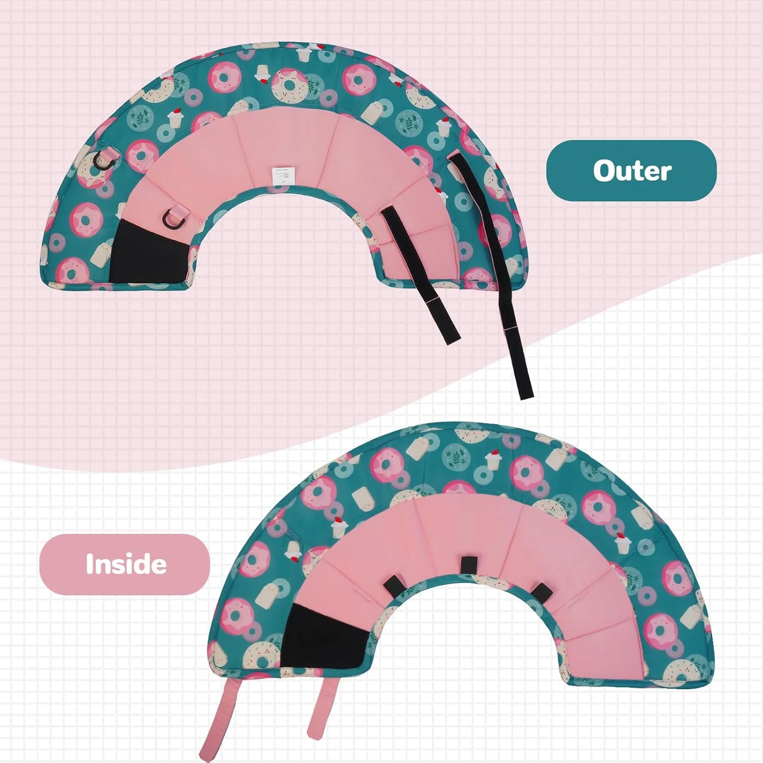 قلاده سگ - قلاده نرم و قابل تنظیم سگ برای محافظت از لیس زدن، ضد آب، محافظت از آسیب ها یا زخم ها، لیسیدن یا خراشیدن (صورتی XS) قلاده سگ - قلاده نرم و قابل تنظیم سگ برای محافظت از لیس زدن، ضد آب، محافظت از آسیب ها یا زخم ها، لیسیدن یا خراشیدن (صورتی XS)