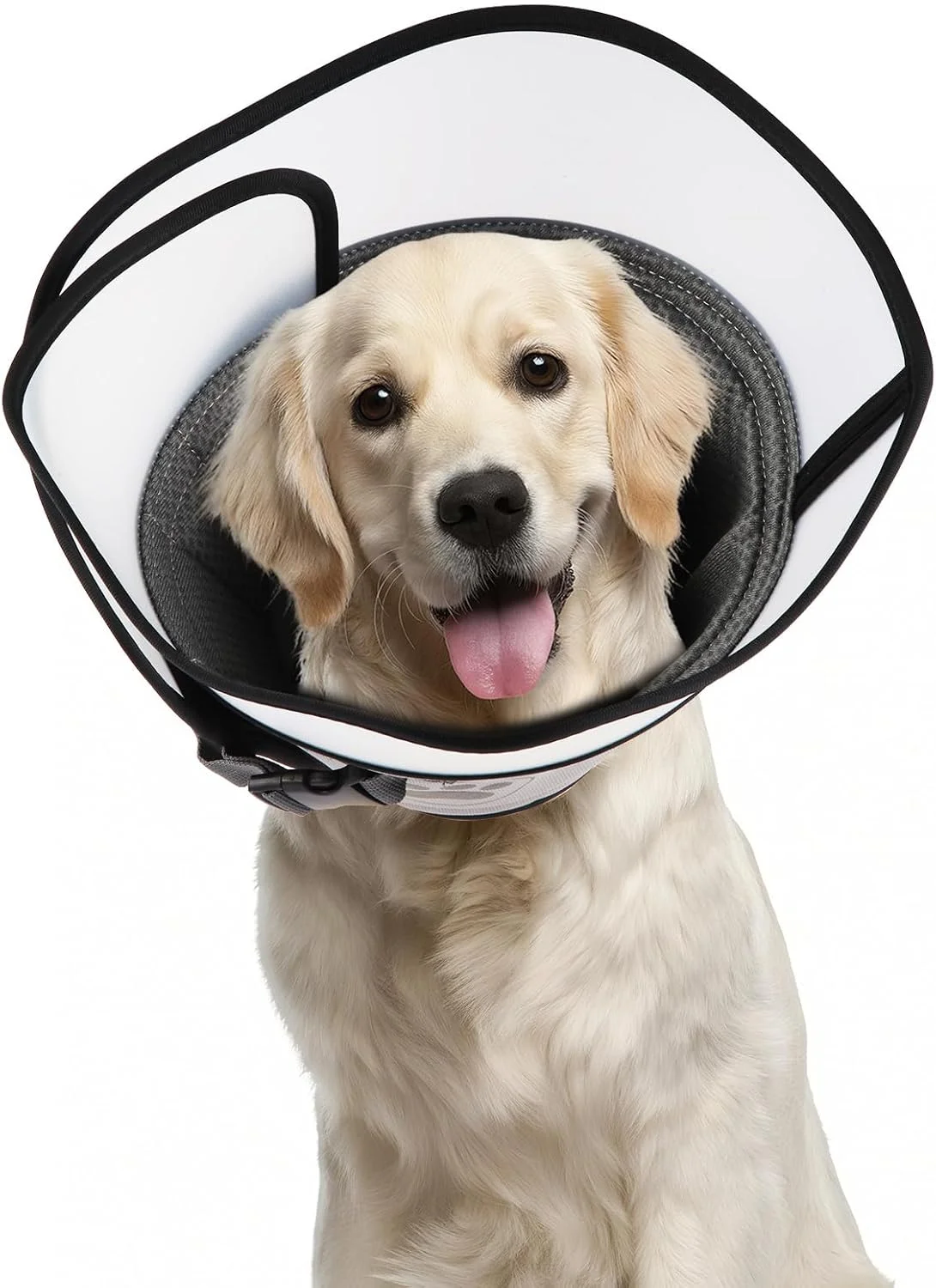 مخروطی نرم سگ، جایگزین مخروطی سگ برای سگ های کوچک، متوسط و بزرگ بعد از جراحی، مخروطی برای جلوگیری از لیسیدن سگ ها، طوق الیزابتی برای حیوانات خانگی (خاکستری، XL)