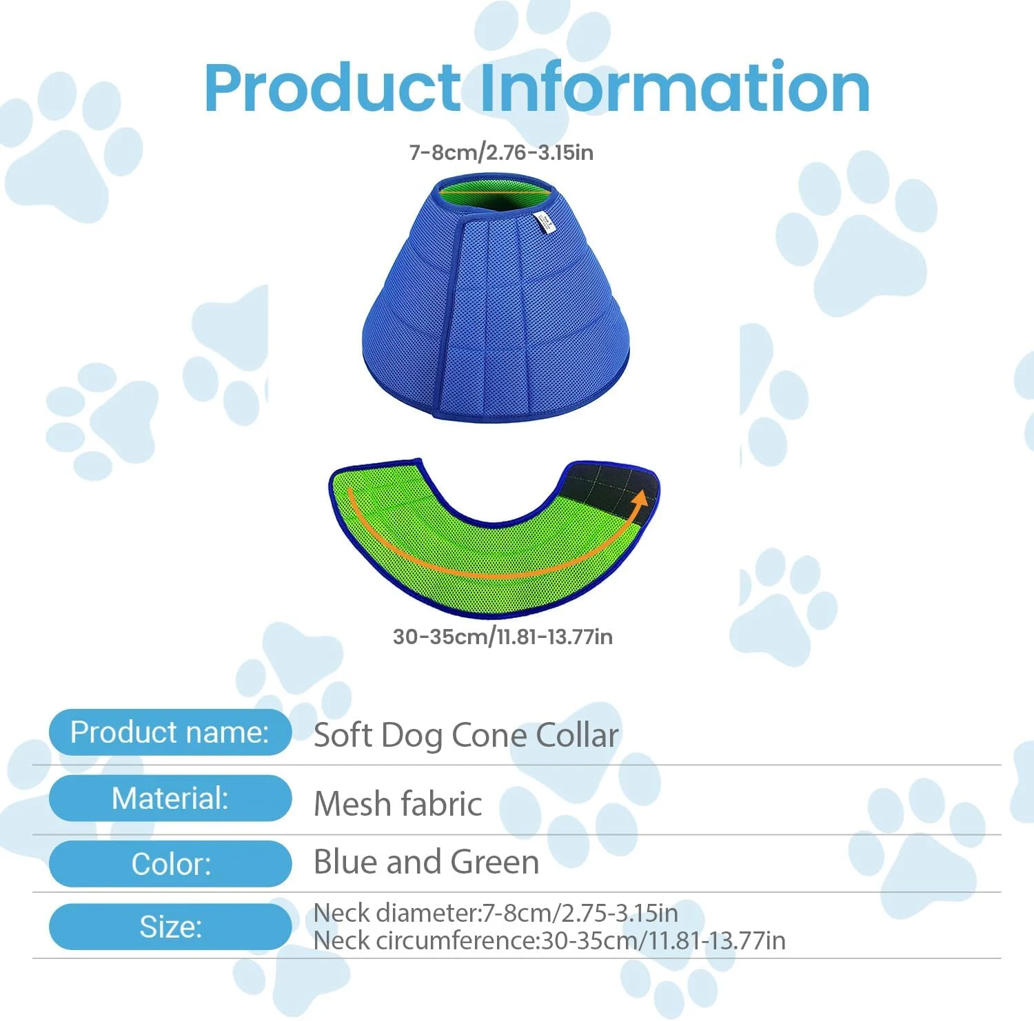 طوق گردنی نرم سگ و گربه برای بعد از جراحی - محافظت قابل تنظیم در برابر لیسیدن و گاز گرفتن، طوق گردنی راحت حیوانات خانگی برای سگ های کوچک/متوسط (آبی، سایز M) طوق گردنی نرم سگ و گربه برای بعد از جراحی - محافظت قابل تنظیم در برابر لیسیدن و گاز گرفتن، طوق گردنی راحت حیوانات خانگی برای سگ های کوچک/متوسط (آبی، سایز M)