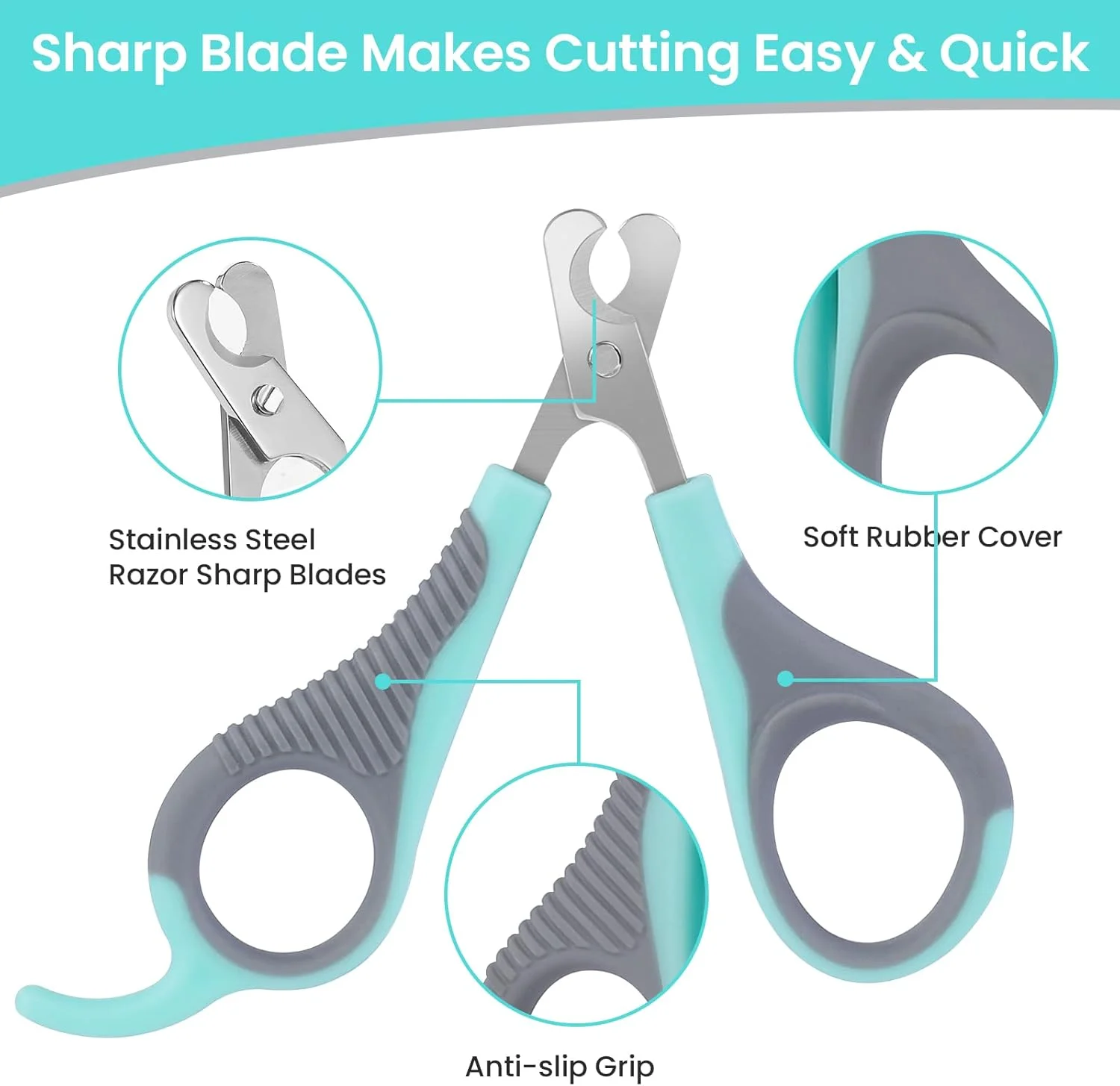 ناخن گیر گربه برای گربه های خانگی، ناخن گیر با سوهان، مناسب برای انواع گربه ها، توله سگ، بچه گربه، چینچیلا، و همه نژادهای کوچک حیوانات خانگی ناخن گیر گربه برای گربه های خانگی، ناخن گیر با سوهان، مناسب برای انواع گربه ها، توله سگ، بچه گربه، چینچیلا، و همه نژادهای کوچک حیوانات خانگی