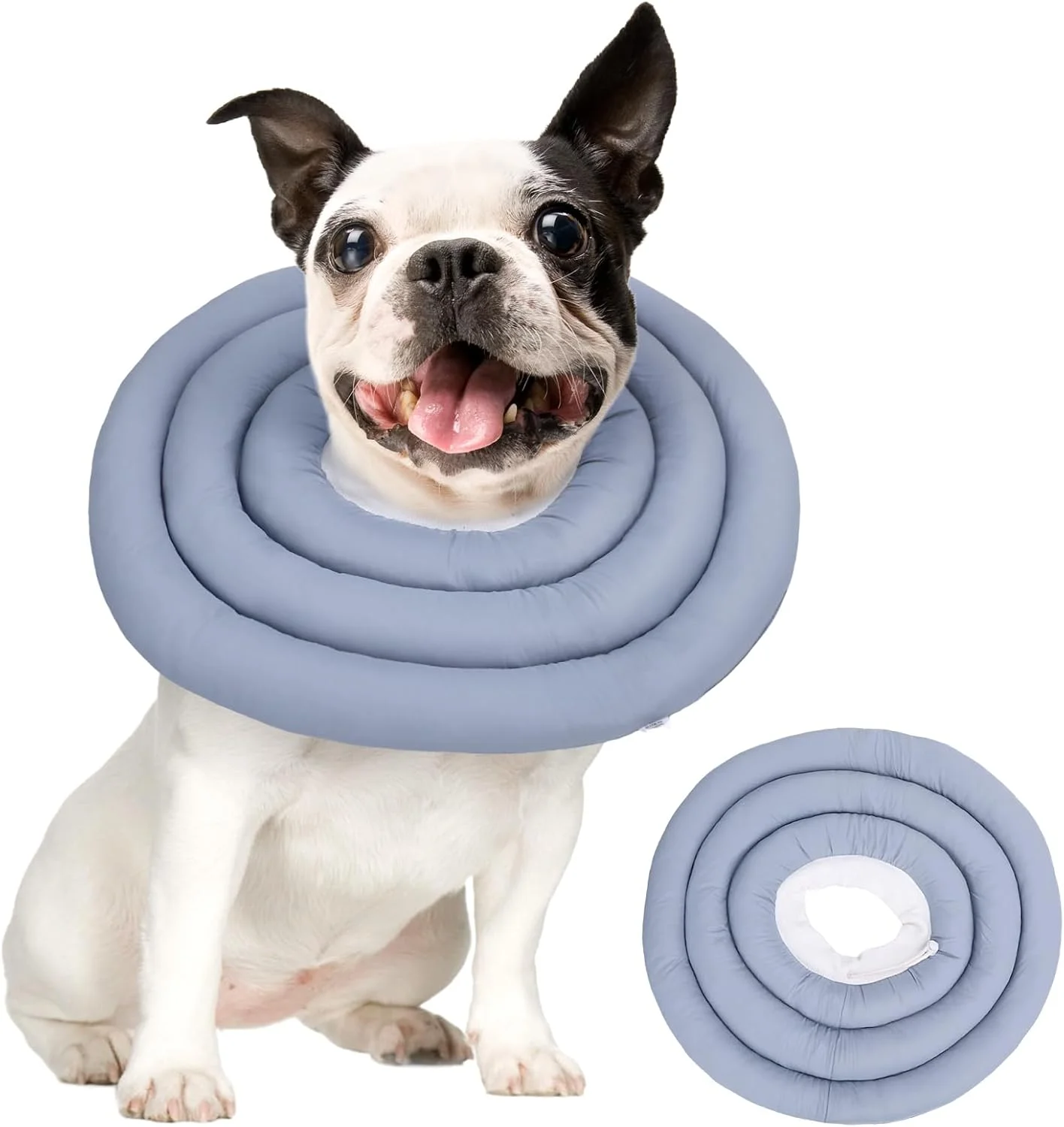 طوق گردنی سگ برای دوران نقاهت، طوق نرم و قابل تنظیم و تنفس سگ، طوق گردنی ضد آب گربه، طوق دونات حیوانات خانگی بعد از جراحی (آبی خاکستری، XL) طوق گردنی سگ برای دوران نقاهت، طوق نرم و قابل تنظیم و تنفس سگ، طوق گردنی ضد آب گربه، طوق دونات حیوانات خانگی بعد از جراحی (آبی خاکستری، XL)