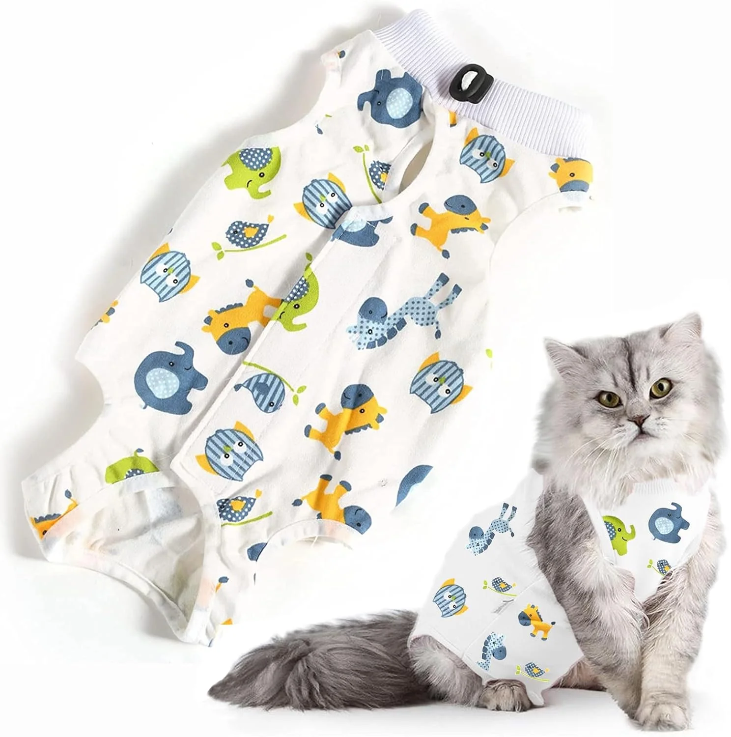 لباس ریکاوری حرفه ای گربه برای زخم های شکمی یا بیماری های پوستی، جایگزین قلاده الیزابتی برای گربه ها و سگ ها، لباس بعد از عمل جراحی، لباس خواب (طرح پونی، سایز L) لباس ریکاوری حرفه ای گربه برای زخم های شکمی یا بیماری های پوستی، جایگزین قلاده الیزابتی برای گربه ها و سگ ها، لباس بعد از عمل جراحی، لباس خواب (طرح پونی، سایز L)