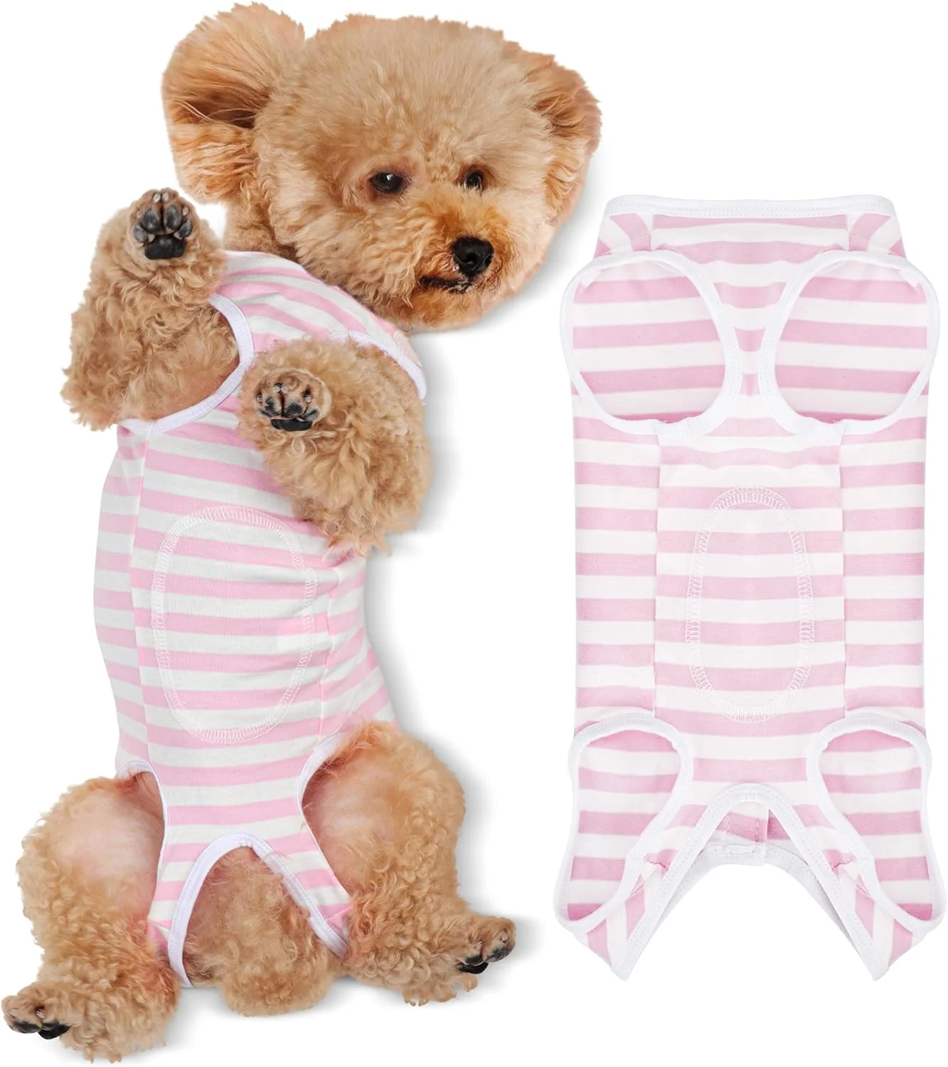 لباس ریکاوری سگ بعد از عمل جراحی، راحتی و آزادی حرکت کامل: پیراهن محافظ زخم پنبه ای ممتاز برای توله سگ ها، گربه ها و حیوانات خانگی کوچک سایز XS