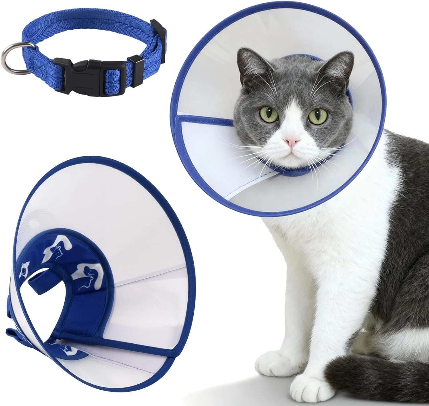 طوق گردنی نرم برای گربه، طوق گردنی سگ کوچک بعد از جراحی برای جلوگیری از لیسیدن زخم، طوق ریکاوری الیزابتی راحت و قابل تنظیم برای بچه گربه ها و توله سگ ها (دور گردن 17.78 - 24.13 سانتی متر) طوق گردنی نرم برای گربه، طوق گردنی سگ کوچک بعد از جراحی برای جلوگیری از لیسیدن زخم، طوق ریکاوری الیزابتی راحت و قابل تنظیم برای بچه گربه ها و توله سگ ها (دور گردن 17.78 - 24.13 سانتی متر)