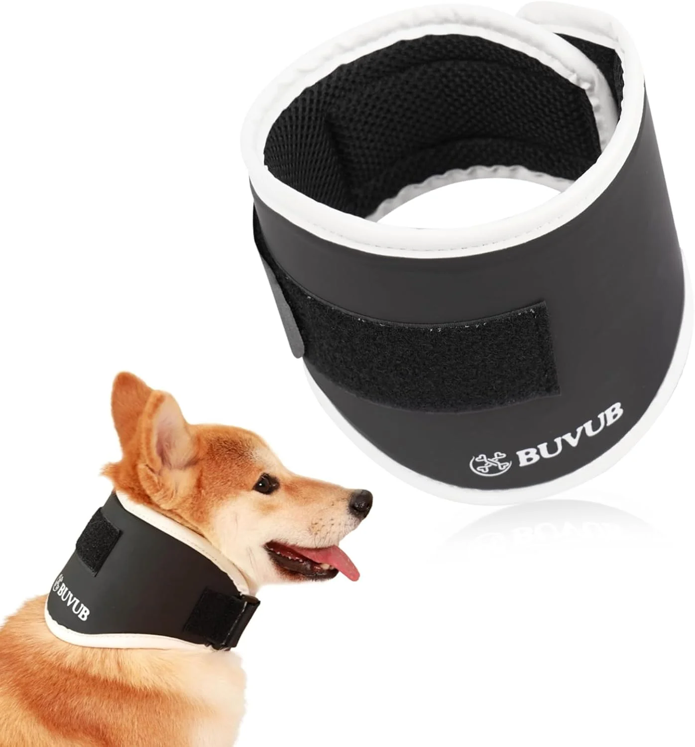 گردنبند حمایتی گردن سگ برای بیماری دیسک بین مهره ای (IVDD)، رگ به رگ شدن مهره های گردنی، بی ثباتی، گردنبند گردنی سگ (باریک M)