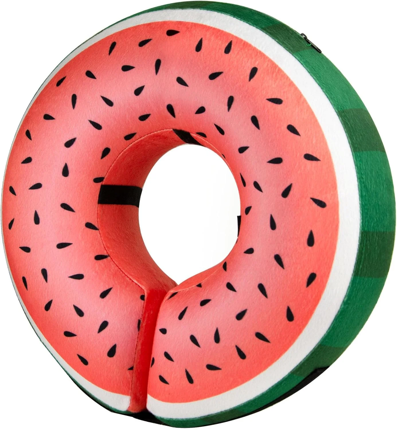 طوق بادی محافظتی BENCMATE برای سگ و گربه - طوق گردنی نرم برای دوران نقاهت حیوانات خانگی، دید را مسدود نمی کند (بزرگ، طرح هندوانه)