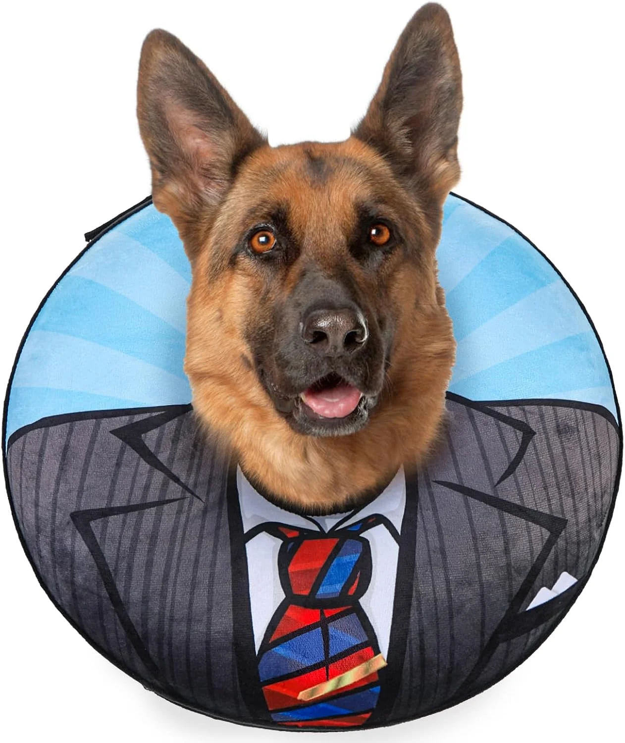 طوق گردنی بادی سگ BEAUTYZOO جایگزین طوق الیزابت بعد از جراحی برای سگ های بزرگ، متوسط و کوچک، طوق بادی نرم برای سگ ها و گربه ها، طوق گردنی دوناتی سگ برای جلوگیری از لیسیدن، مشکی سایز XL