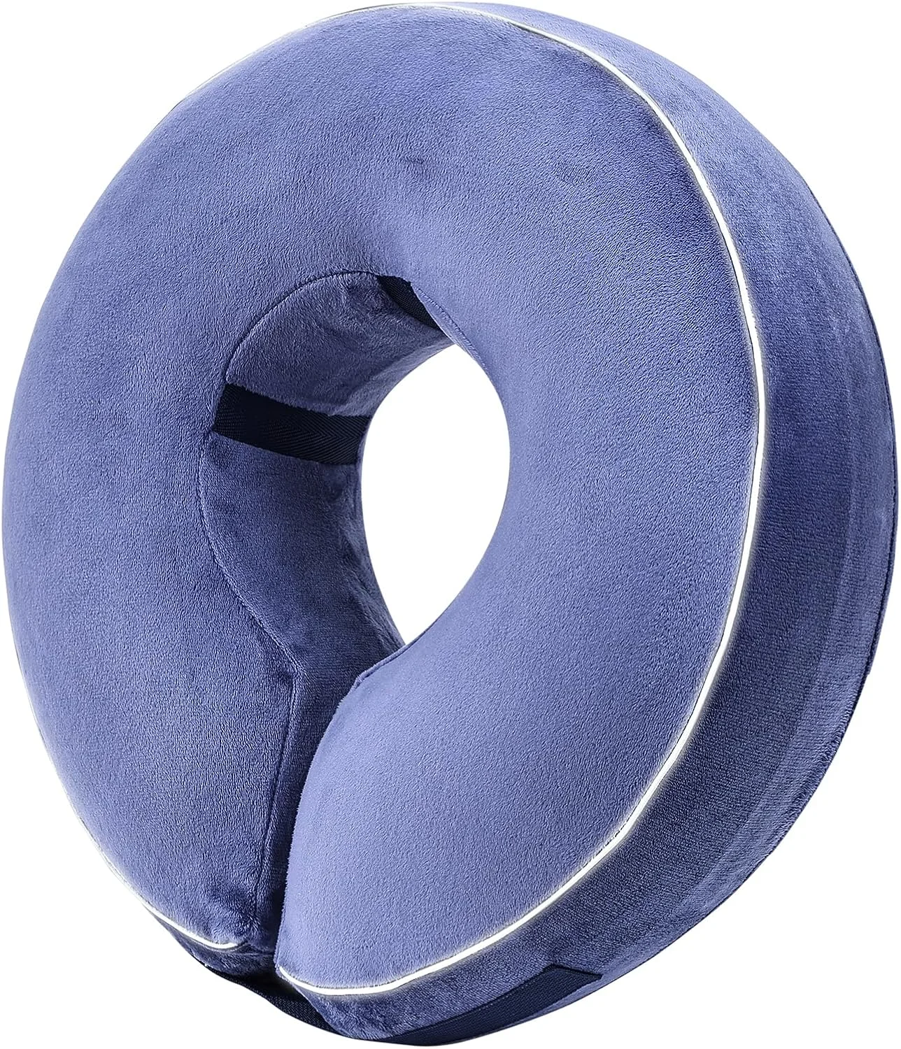 طوق گردنی بادی بازتابنده سگ، جایگزین قیف بعد از جراحی، طوق گردنی نرم و قابل تنظیم برای سگ های کوچک، متوسط و بزرگ (آبی، XXL)