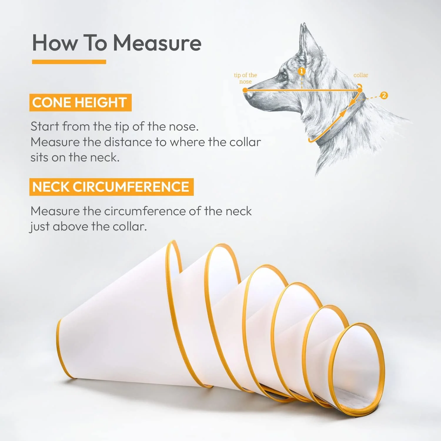 طوق گردنی محافظ حیوانات خانگی | طوق سگ، طوق بهبودی سگ ها پس از جراحی، سبک وزن، راحت و بادوام، تمیز کردن آسان، پوشش داخلی میکروفیبر نرم - کوچک