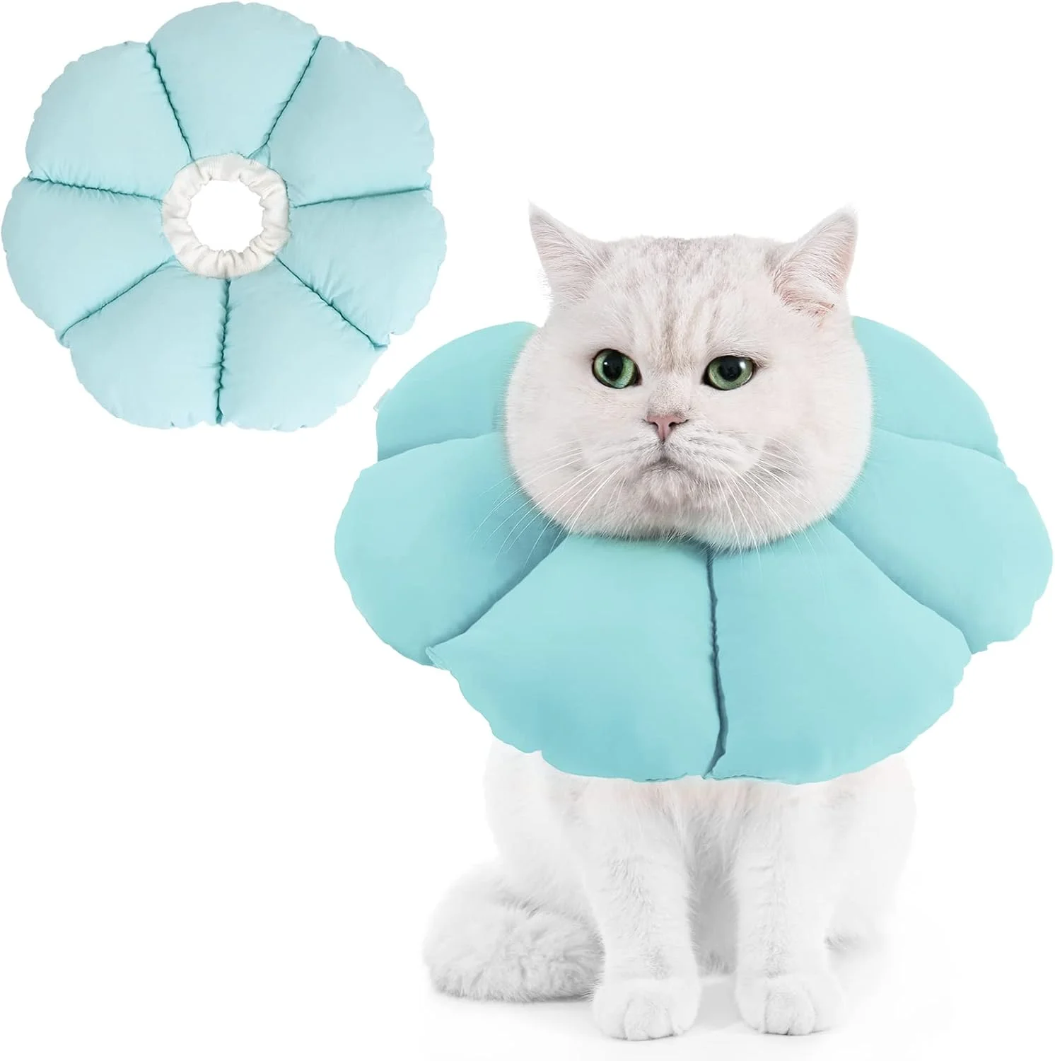 طوق گربه Avont، بچه گربه، مخروطی توله سگ، جایگزین نرم بالش ریکاوری بعد از جراحی، حیوان خانگی زیبا - آبی سایز S طوق گربه Avont، بچه گربه، مخروطی توله سگ، جایگزین نرم بالش ریکاوری بعد از جراحی، حیوان خانگی زیبا - آبی سایز S