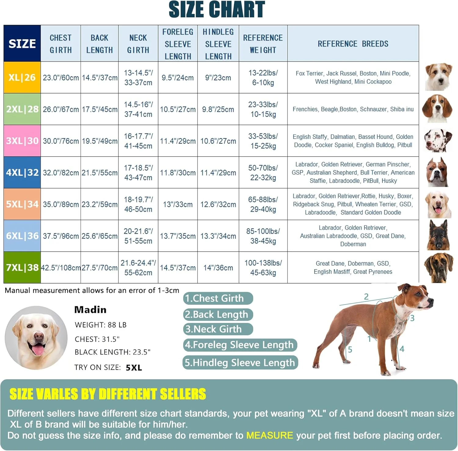 لباس نقاهت سگ Yeapeeto بعد از جراحی، پیراهن عقیم سازی نرم آستین بلند، جایگزین قیف، لباس های جراحی سگ برای سگ های بزرگ و متوسط، لباس ریزش مو (خرس، 2XL)