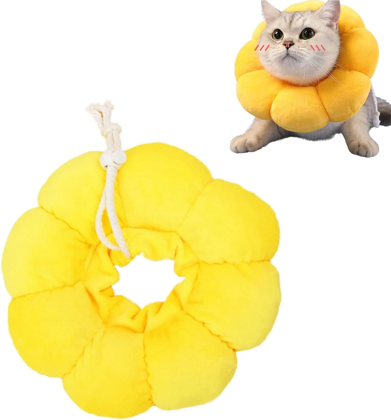 طوق گردنی گربه قابل تنظیم، طوق الیزابتی نرم برای بهبودی گربه، طوق گردنی حیوانات خانگی برای جلوگیری از گاز گرفتن و لیسیدن، مناسب برای بچه گربه ها و توله سگ ها و بهبود زخم طوق گردنی گربه قابل تنظیم، طوق الیزابتی نرم برای بهبودی گربه، طوق گردنی حیوانات خانگی برای جلوگیری از گاز گرفتن و لیسیدن، مناسب برای بچه گربه ها و توله سگ ها و بهبود زخم