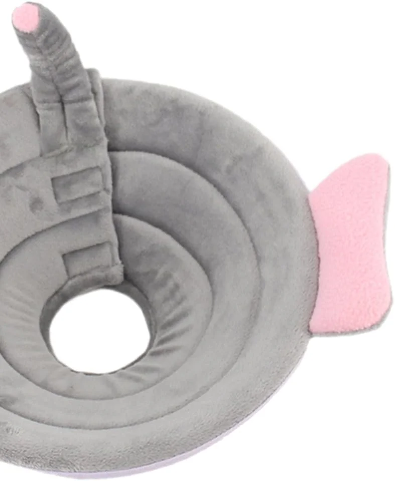 طوق الیزابتی سگ گربه، طوق مخروطی پزشکی زخم، خاکستری، طرح فیل