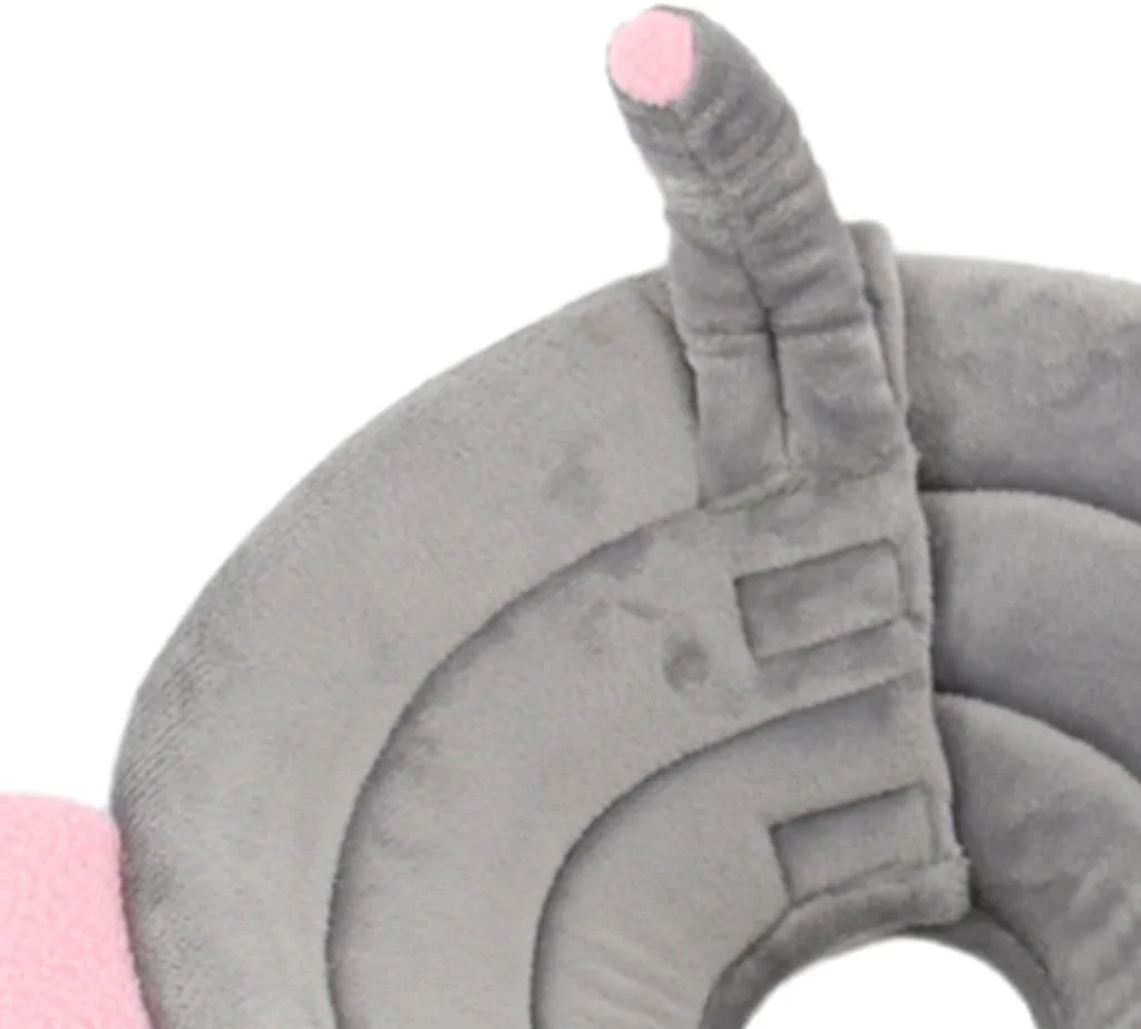 طوق الیزابتی سگ گربه، طوق مخروطی پزشکی زخم، خاکستری، طرح فیل