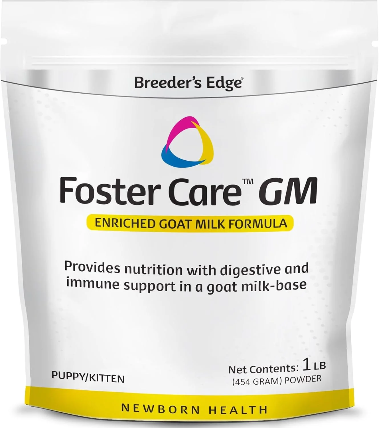جایگزین شیر پودری بر پایه شیر بز Breeder's Edge Foster Care GM - فرمول غذایی برای توله سگ، بچه گربه، گربه و سگ - هضم آسان - 450 گرم