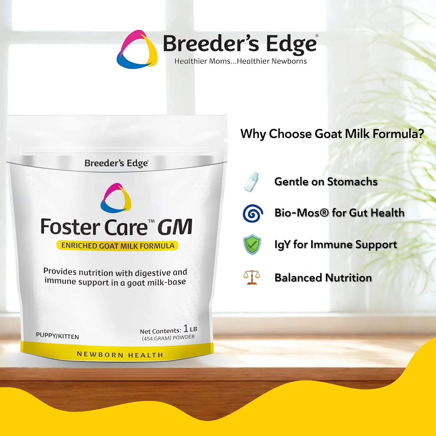 جایگزین شیر پودری بر پایه شیر بز Breeder's Edge Foster Care GM - فرمول غذایی برای توله سگ، بچه گربه، گربه و سگ - هضم آسان - 450 گرم جایگزین شیر پودری بر پایه شیر بز Breeder's Edge Foster Care GM - فرمول غذایی برای توله سگ، بچه گربه، گربه و سگ - هضم آسان - 450 گرم