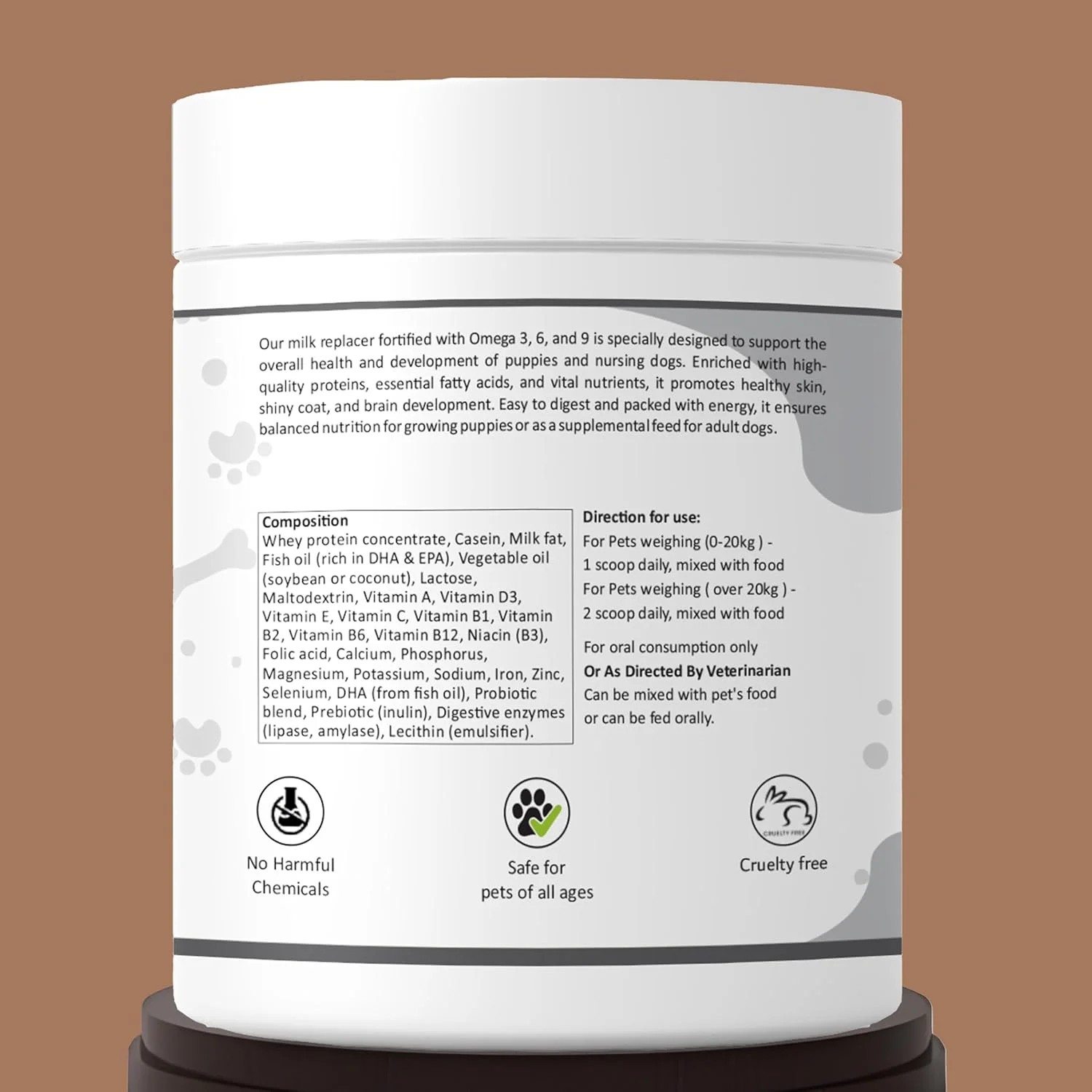 جایگزین شیر آنیامور همراه با امگا برای سگ ها | پوست و مو | مکمل حیوانات خانگی | تمام مراحل زندگی | شیشه 200 گرمی جایگزین شیر آنیامور همراه با امگا برای سگ ها | پوست و مو | مکمل حیوانات خانگی | تمام مراحل زندگی | شیشه 200 گرمی