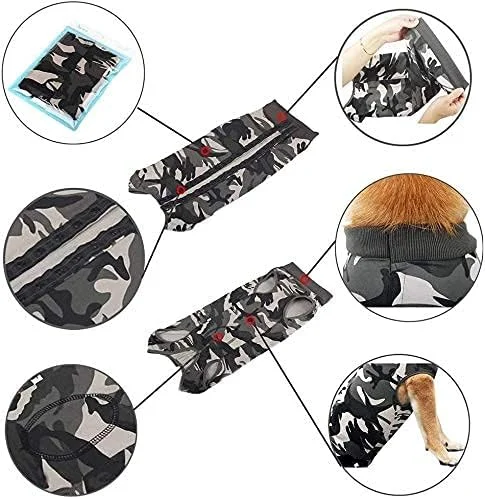 لباس ریکاوری سگ Coppthinktu، جایگزین تنفسی قلاده الیزابت بعد از جراحی، ضد لیسیدن زخم