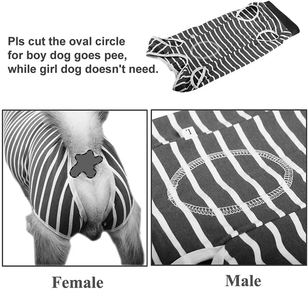 لباس ریکاوری سگ Coppthinktu، جایگزین تنفسی قلاده الیزابت بعد از جراحی، ضد لیسیدن زخم