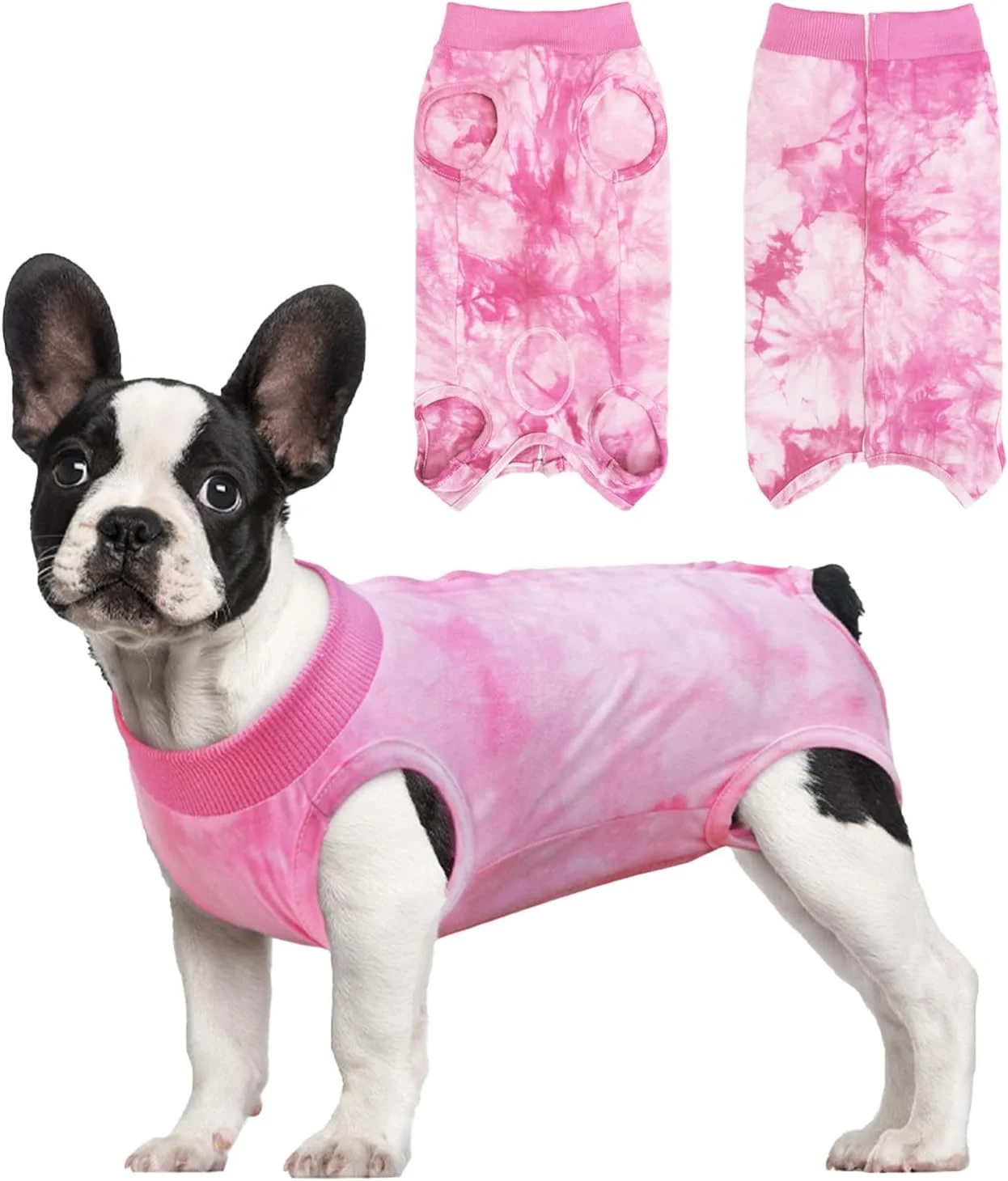 لباس نقاهت جراحی سگ، لباس جراحی حیوانات خانگی طرح تایلندی برای سگ های ماده، جایگزین یقه الیزابت، محافظ زخم های شکمی، لباس ضد لیسیدن سگ برای سگ های کوچک، متوسط و بزرگ، بزرگ