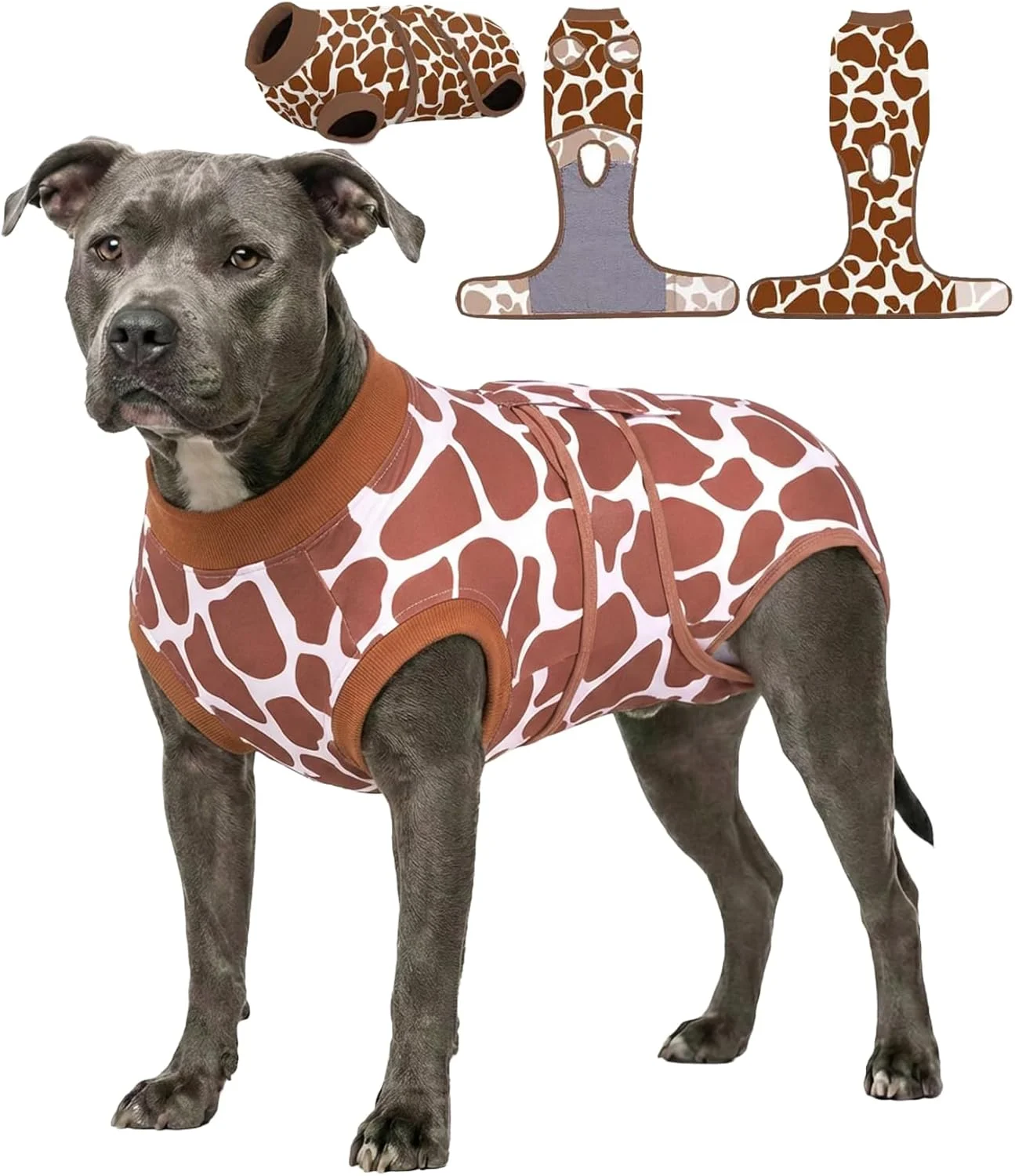 لباس سرهمی سگ PetWarm، لباس ریکاوری برای سگ های نر و ماده، لباس سرهمی سگ بعد از جراحی برای زخم های شکمی و بیماری های پوستی، لباس سرهمی سگ، لباس ریکاوری سگ، طرح پلنگی، قهوه ای، XL لباس سرهمی سگ PetWarm، لباس ریکاوری برای سگ های نر و ماده، لباس سرهمی سگ بعد از جراحی برای زخم های شکمی و بیماری های پوستی، لباس سرهمی سگ، لباس ریکاوری سگ، طرح پلنگی، قهوه ای، XL