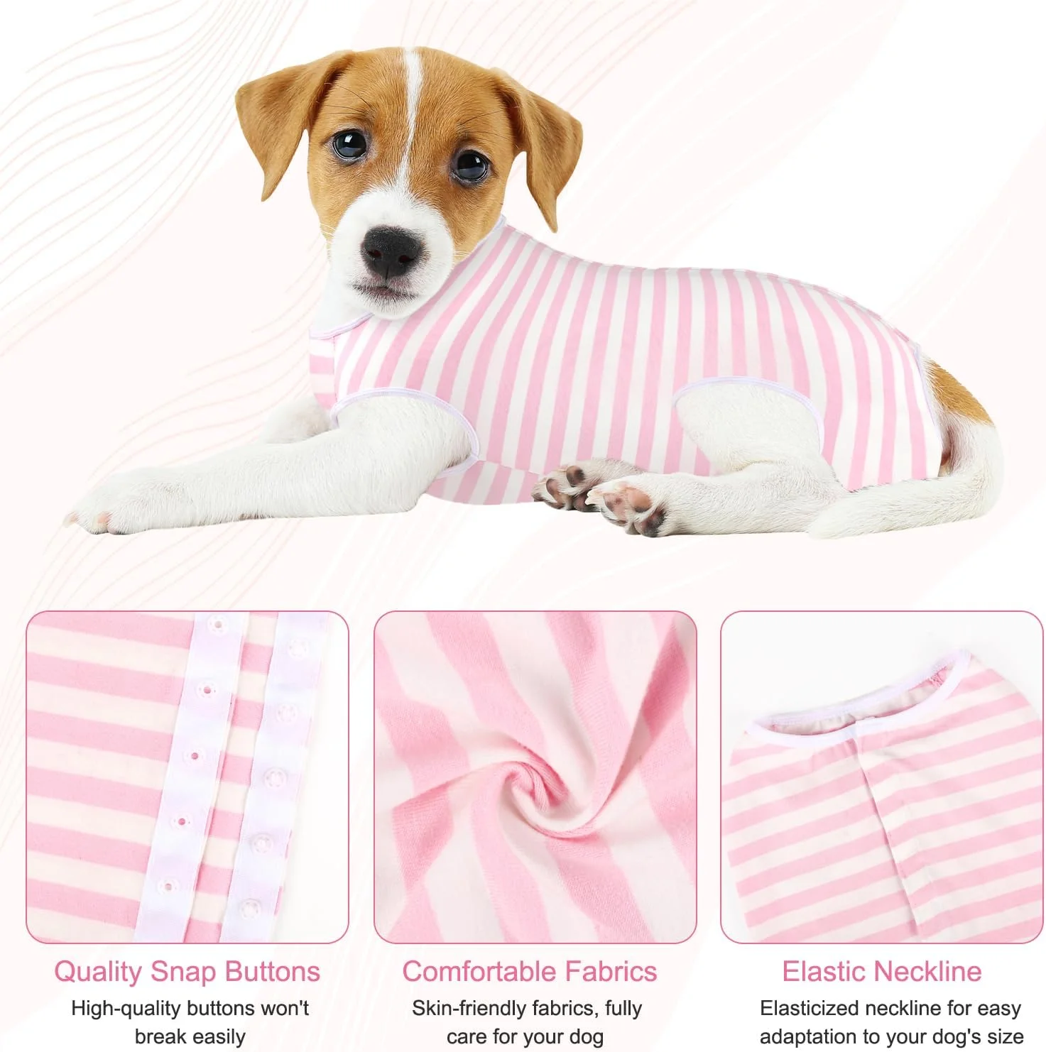 لباس جراحی سگ، بسته 2 عددی، لباس یکسره سگ برای جراحی، لباس بدن برای سگ های نر و ماده، جایگزین قلاده و مخروطی لباس جراحی سگ، بسته 2 عددی، لباس یکسره سگ برای جراحی، لباس بدن برای سگ های نر و ماده، جایگزین قلاده و مخروطی